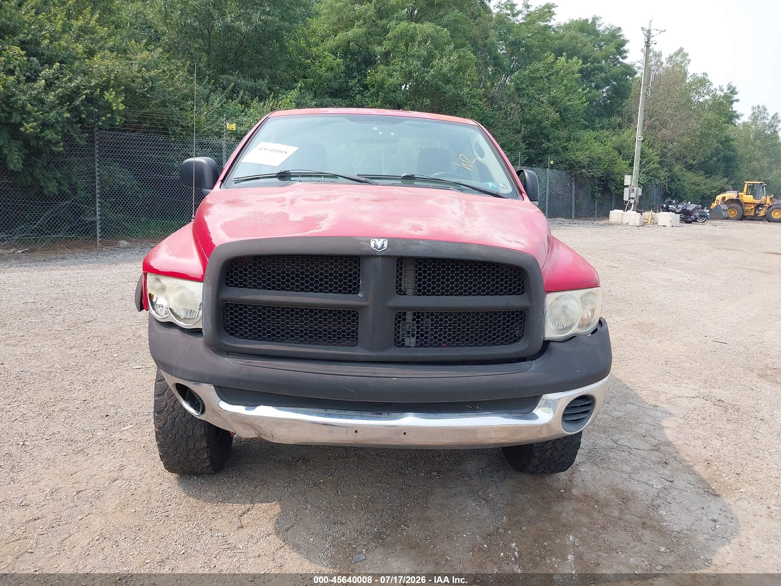 2005 Dodge Ram 2500 St Красный vin: 3D7KS26D15G857414