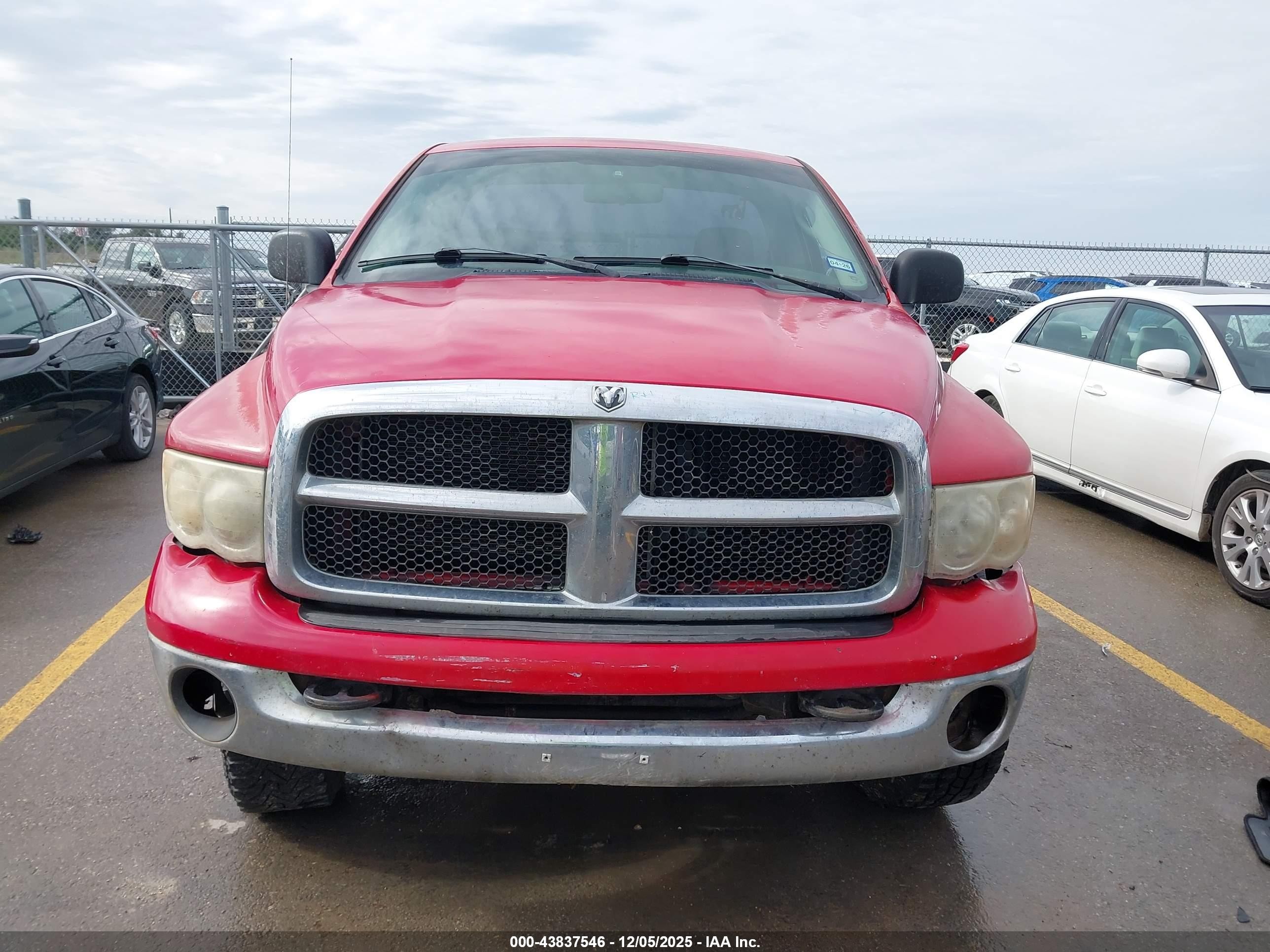 2005 Dodge Ram 2500 Slt/laramie Red vin: 3D7KS26D85G826614