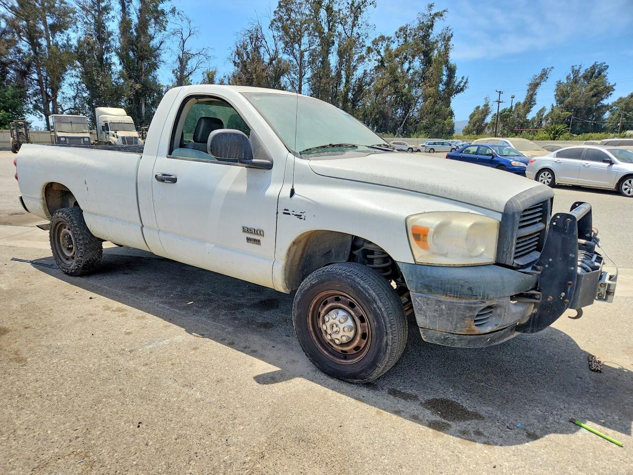 2009 Dodge Ram 2500 White vin: 3D7KS26T39G549142