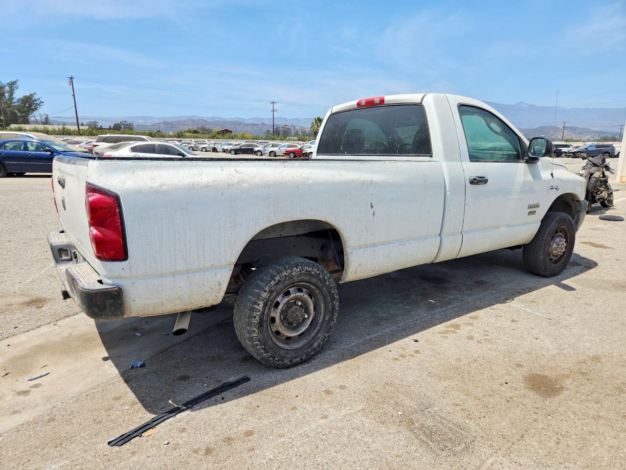 2009 Dodge Ram 2500 White vin: 3D7KS26T39G549142