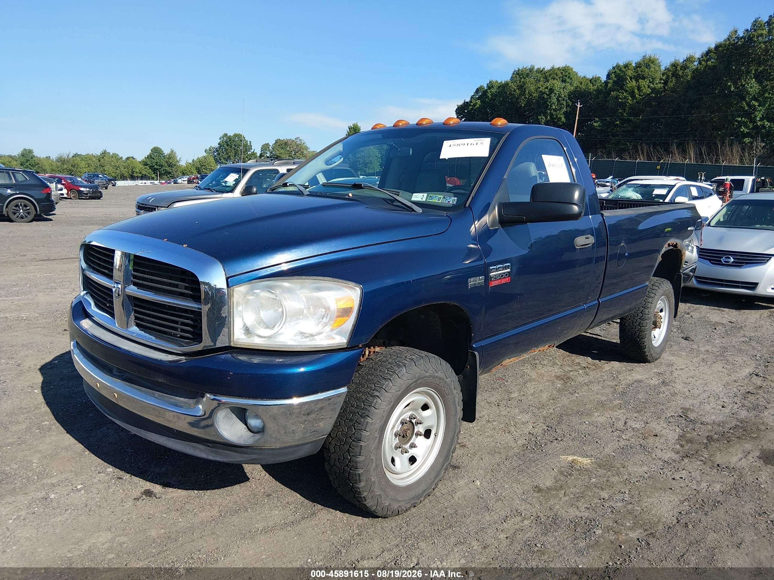 2009 Dodge Ram 2500 Slt Blue vin: 3D7KS26T89G514791