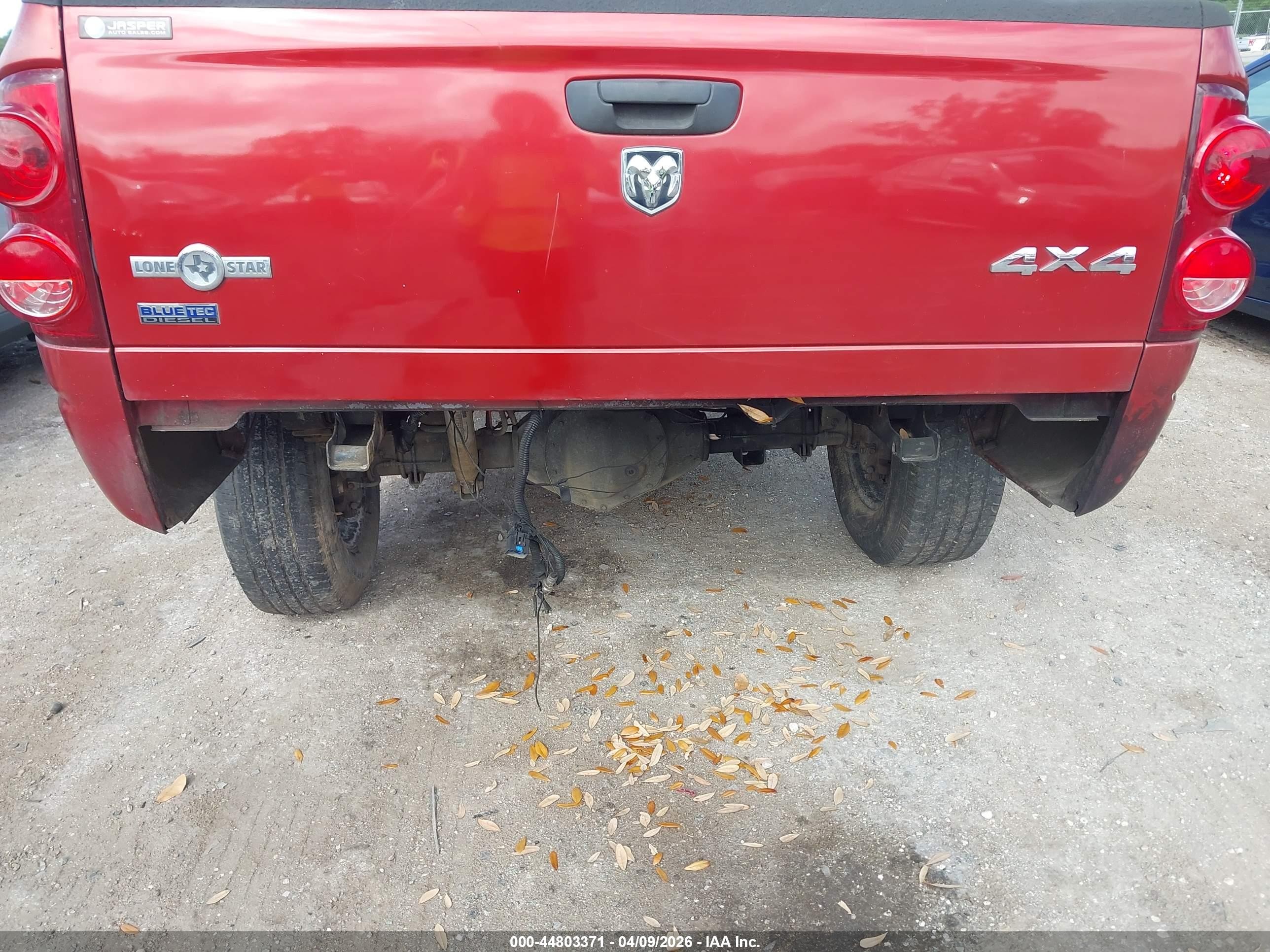 2008 Dodge Ram 2500 Slt Красный vin: 3D7KS28A08G127114