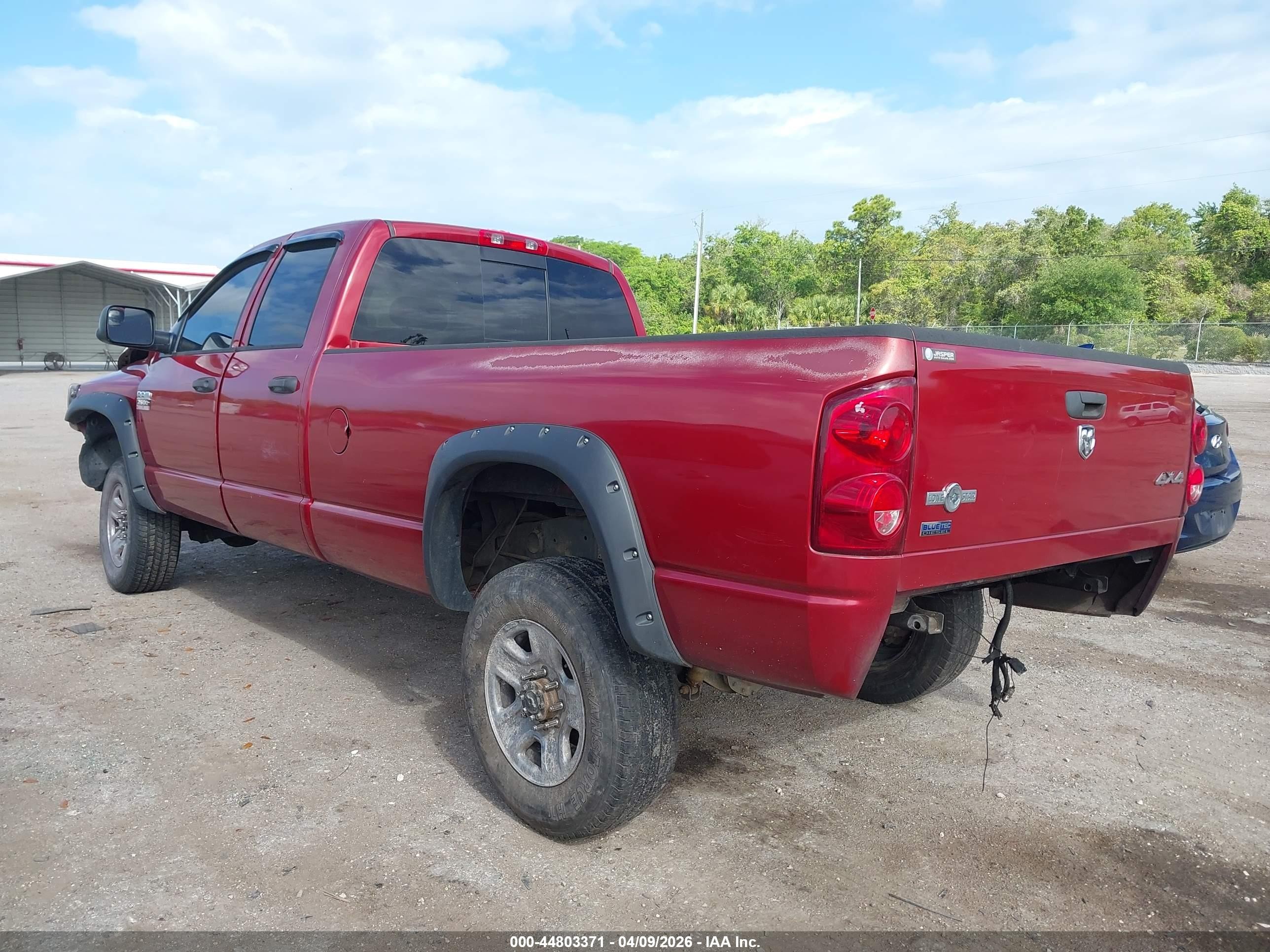 2008 Dodge Ram 2500 Slt Красный vin: 3D7KS28A08G127114