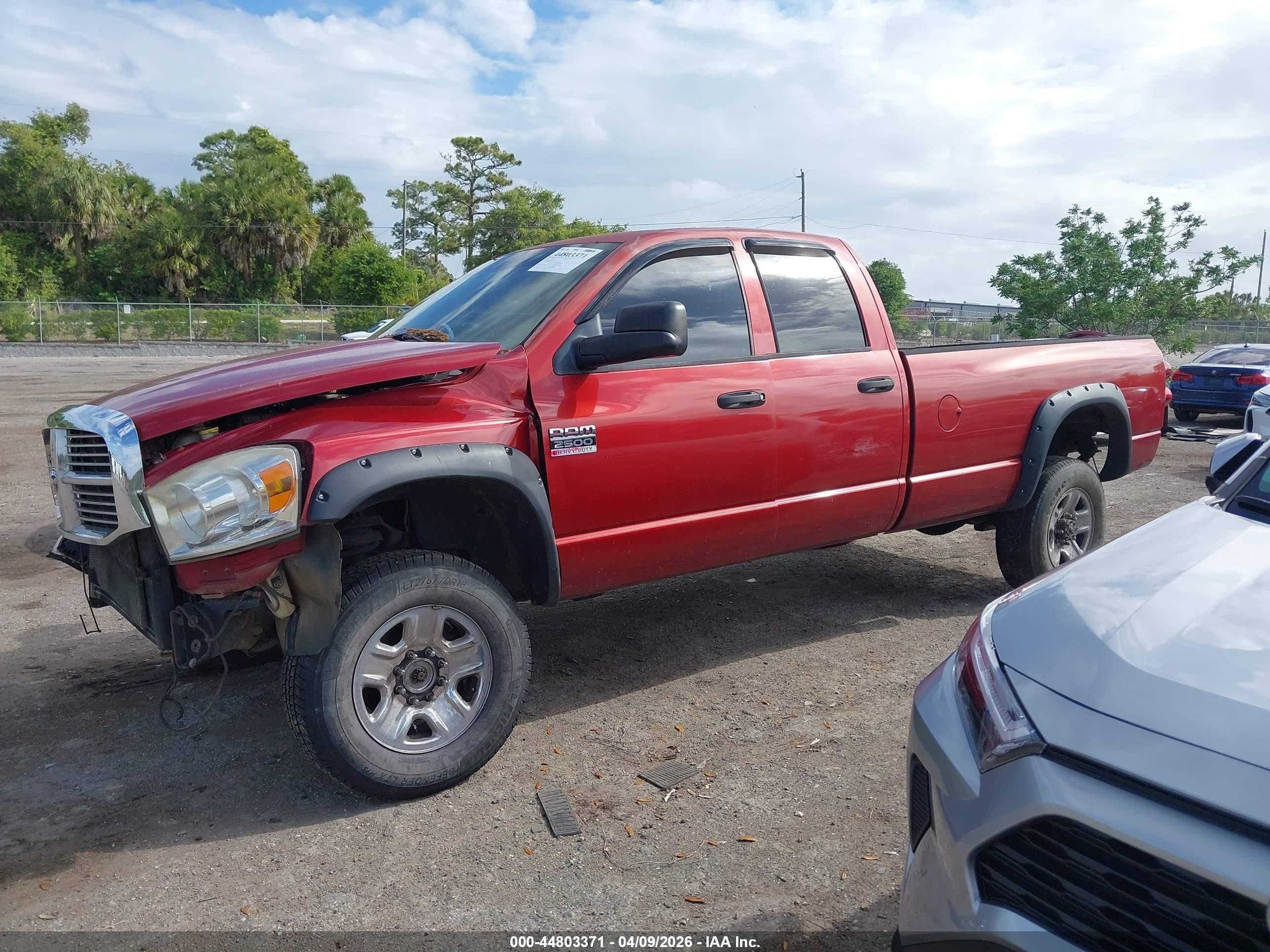 2008 Dodge Ram 2500 Slt Красный vin: 3D7KS28A08G127114