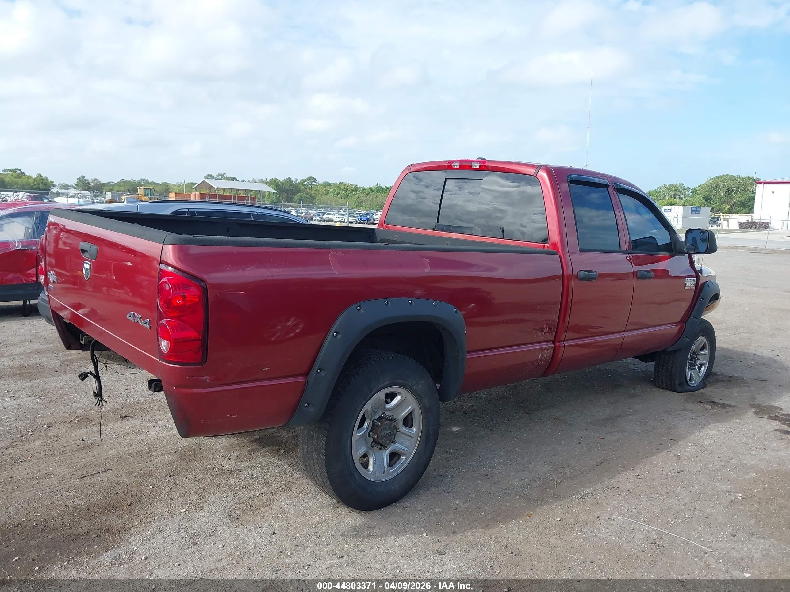 2008 Dodge Ram 2500 Slt Красный vin: 3D7KS28A08G127114