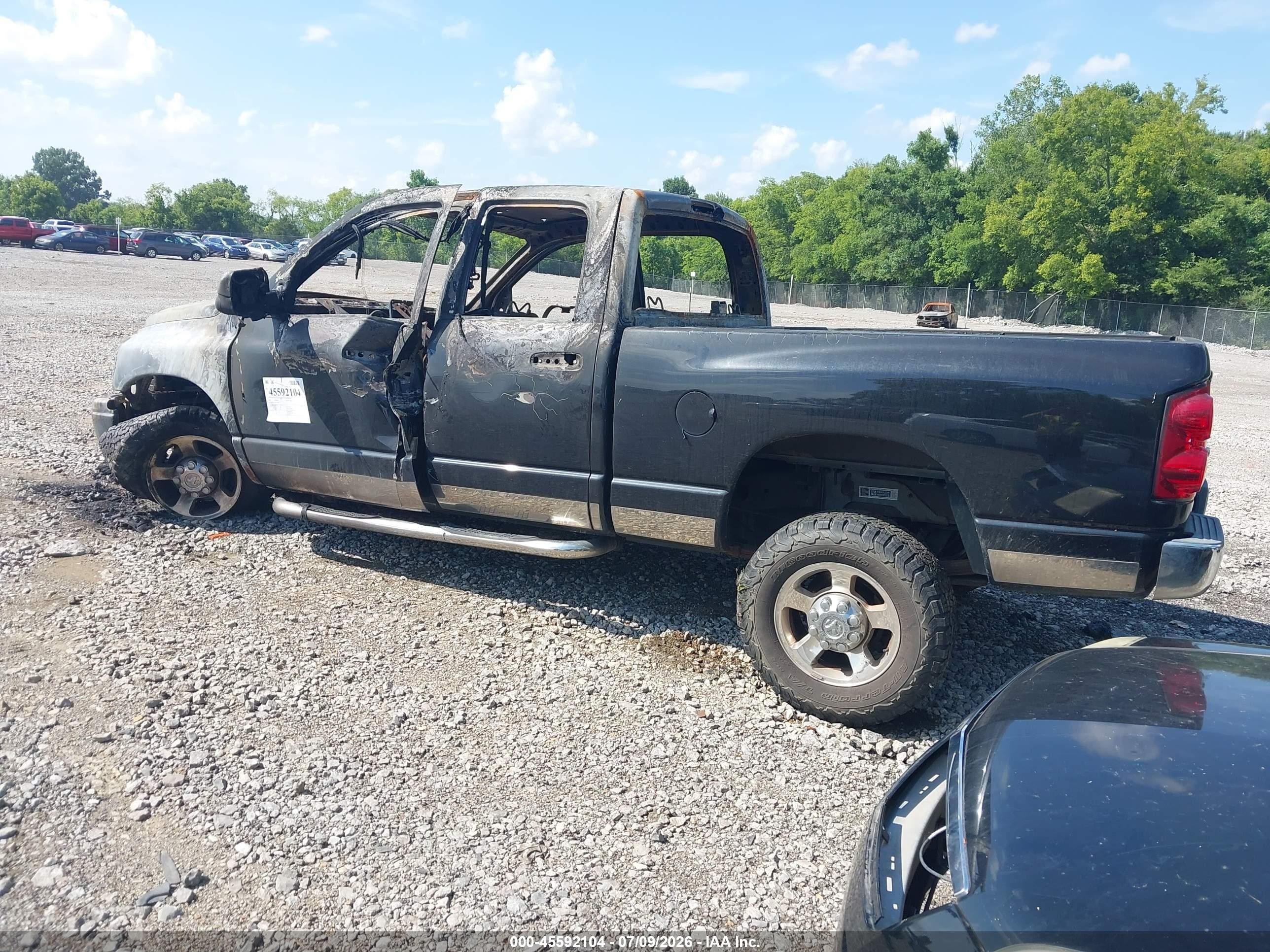 2008 Dodge Ram 2500 Slt/power Wagon Black vin: 3D7KS28A18G106868
