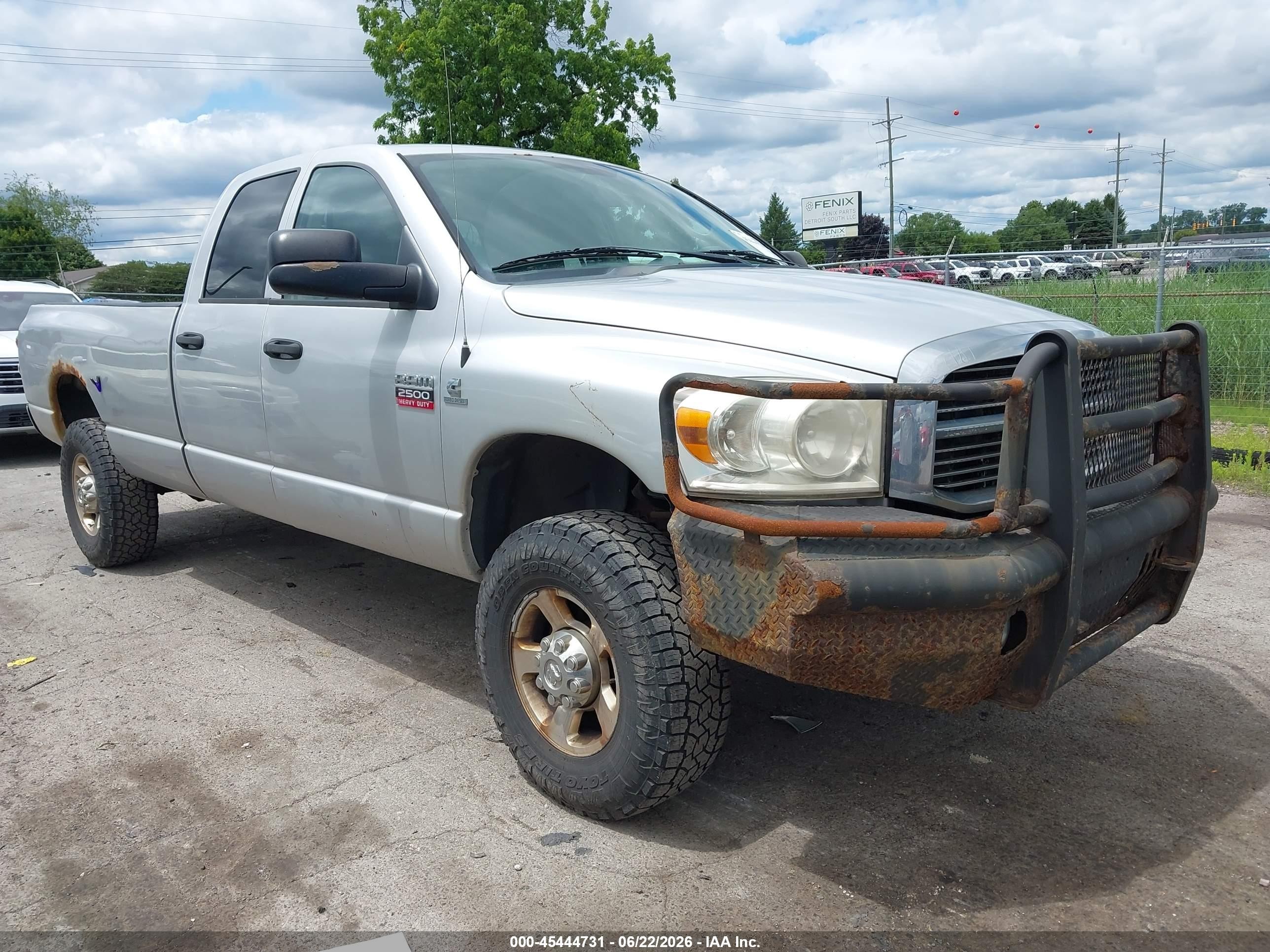 2008 Dodge Ram 2500 Slt Silver vin: 3D7KS28A18G109138