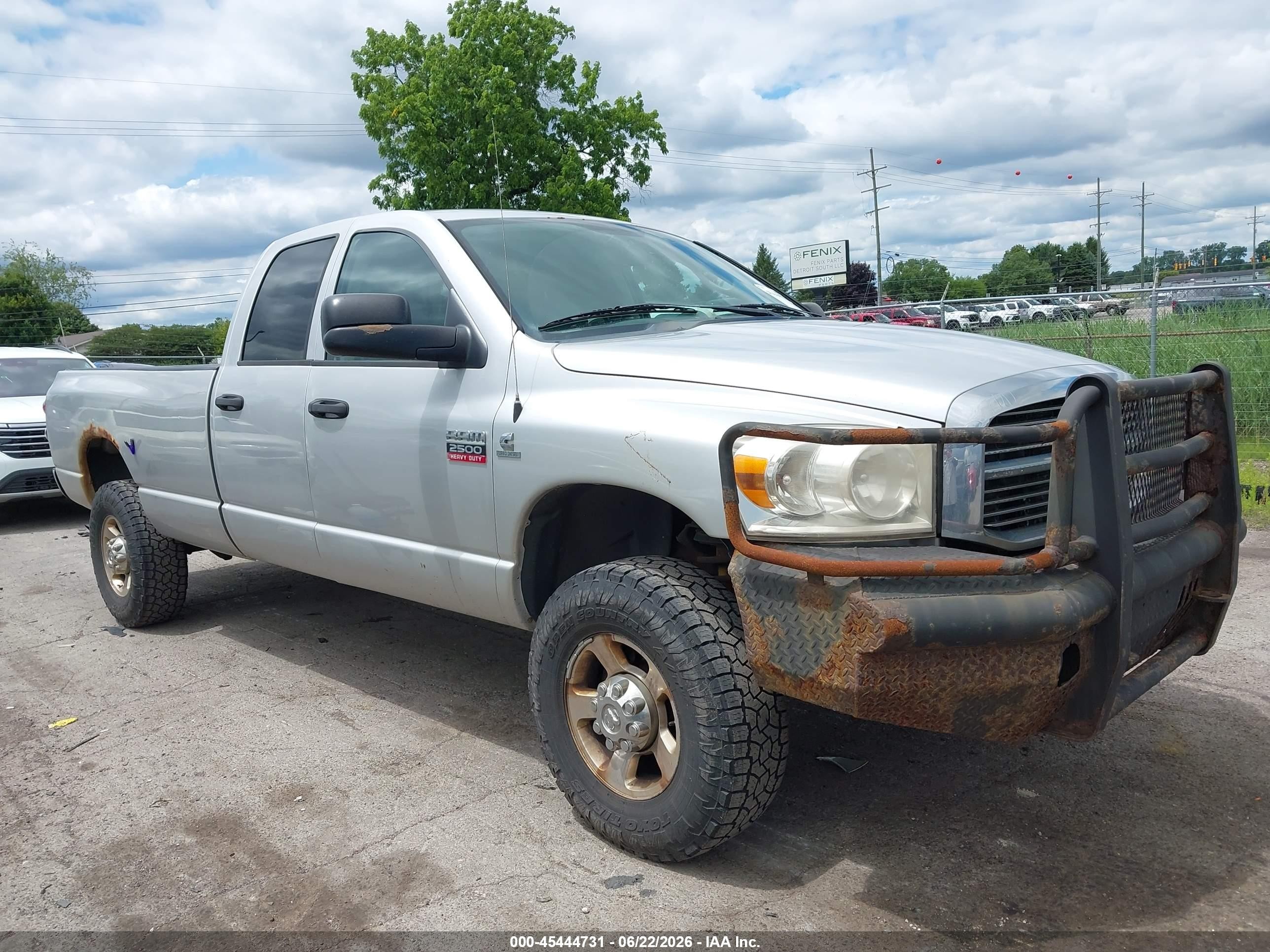 2008 Dodge Ram 2500 Slt Silver vin: 3D7KS28A18G109138