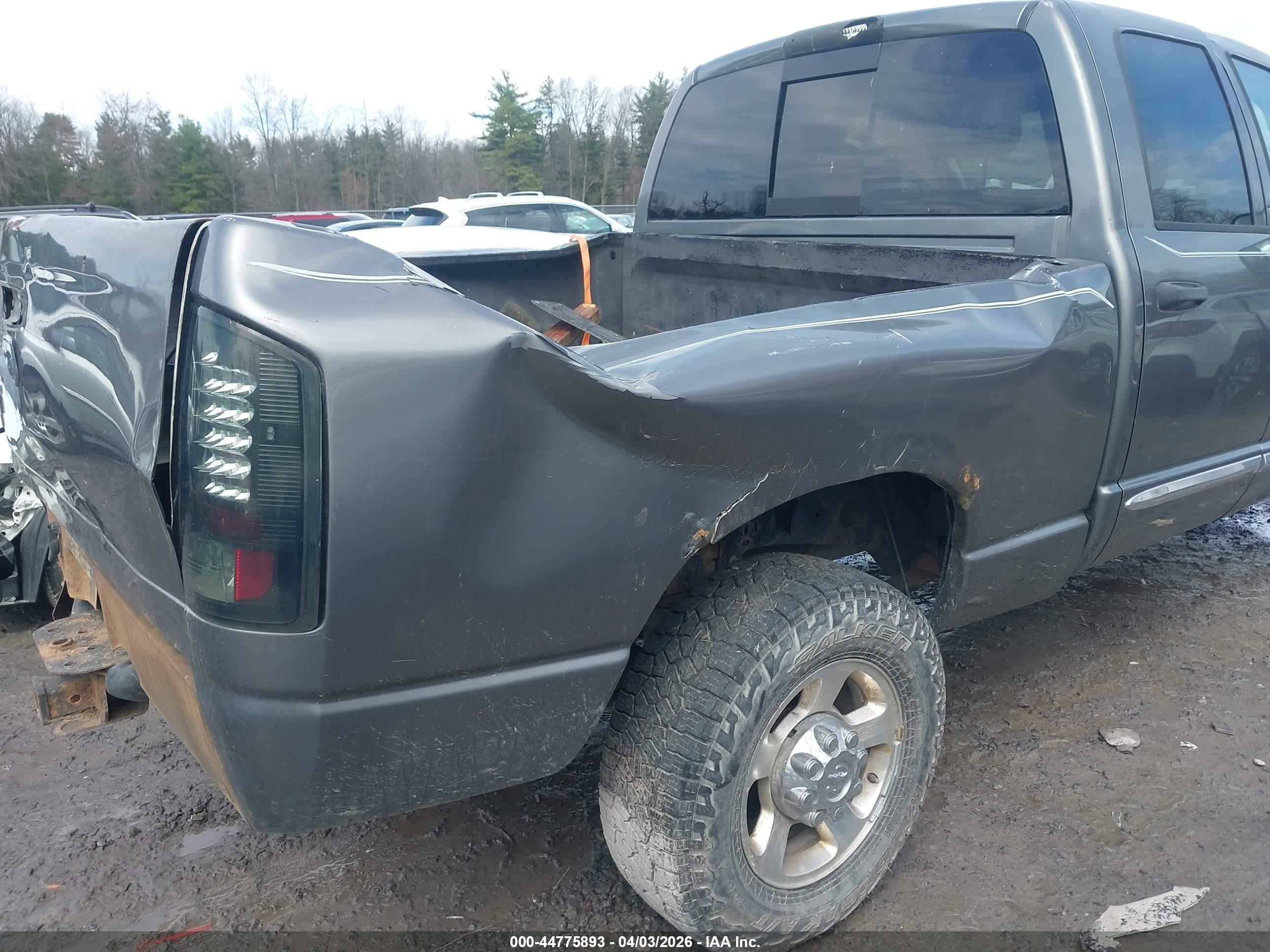 2008 Dodge Ram 2500 Slt/power Wagon Gray vin: 3D7KS28A18G115568