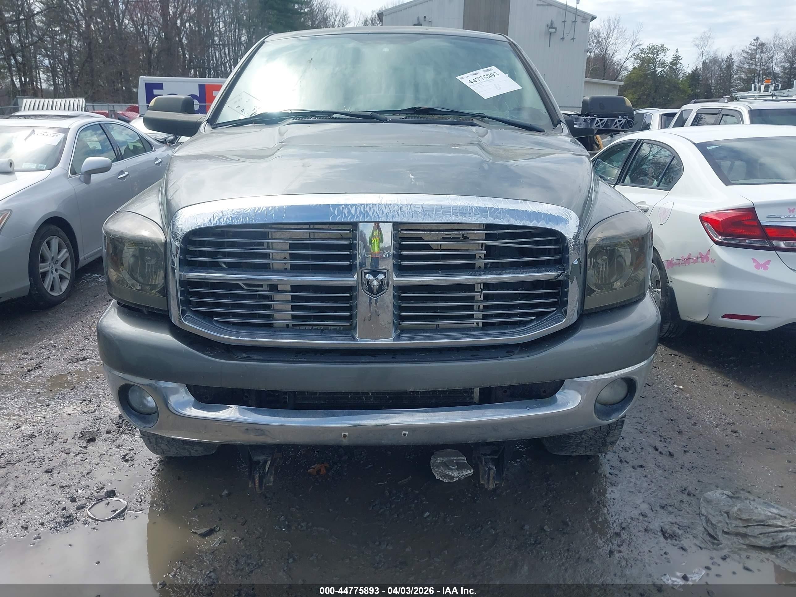 2008 Dodge Ram 2500 Slt/power Wagon Gray vin: 3D7KS28A18G115568