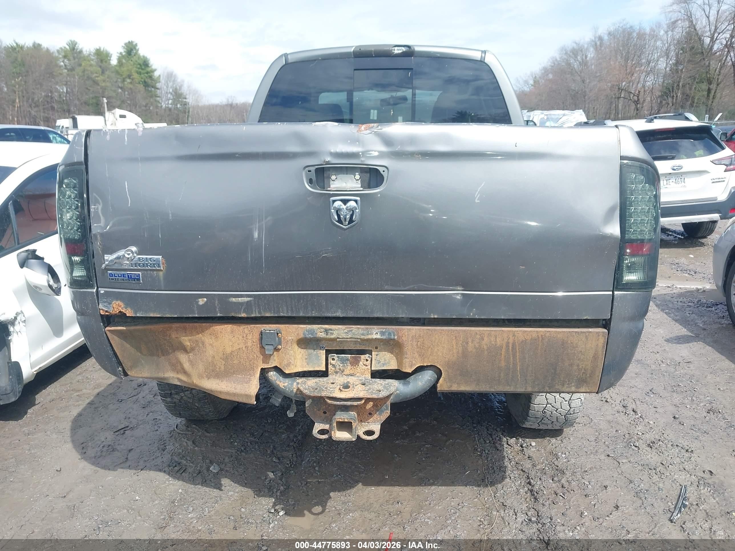 2008 Dodge Ram 2500 Slt/power Wagon Gray vin: 3D7KS28A18G115568