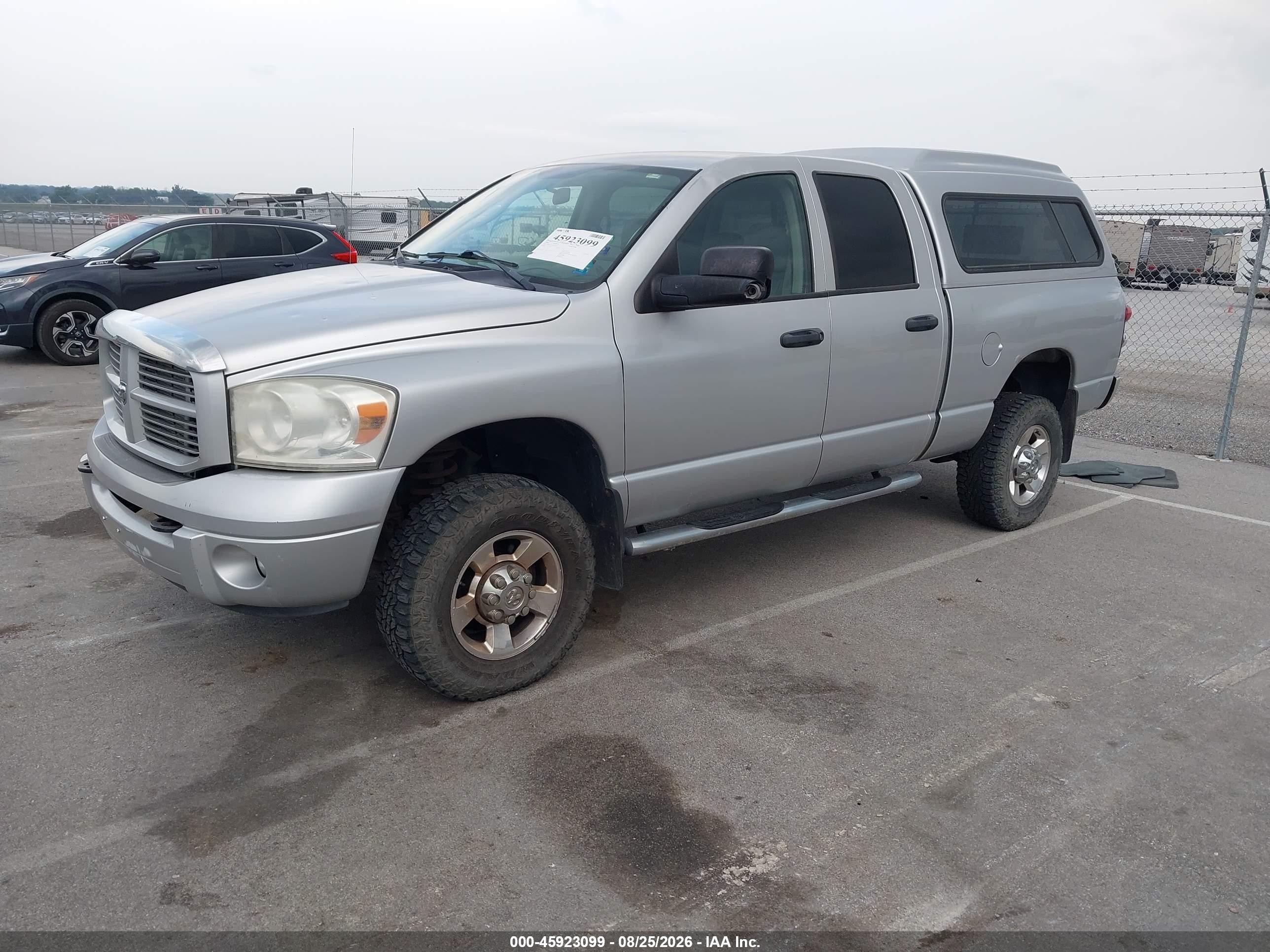2008 Dodge Ram 2500 Slt/power Wagon Серебряный vin: 3D7KS28A18G210583