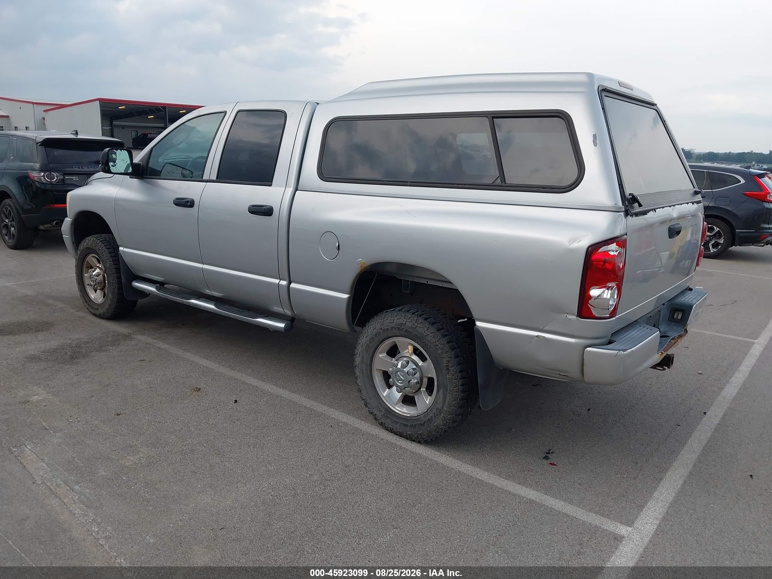 2008 Dodge Ram 2500 Slt/power Wagon Серебряный vin: 3D7KS28A18G210583
