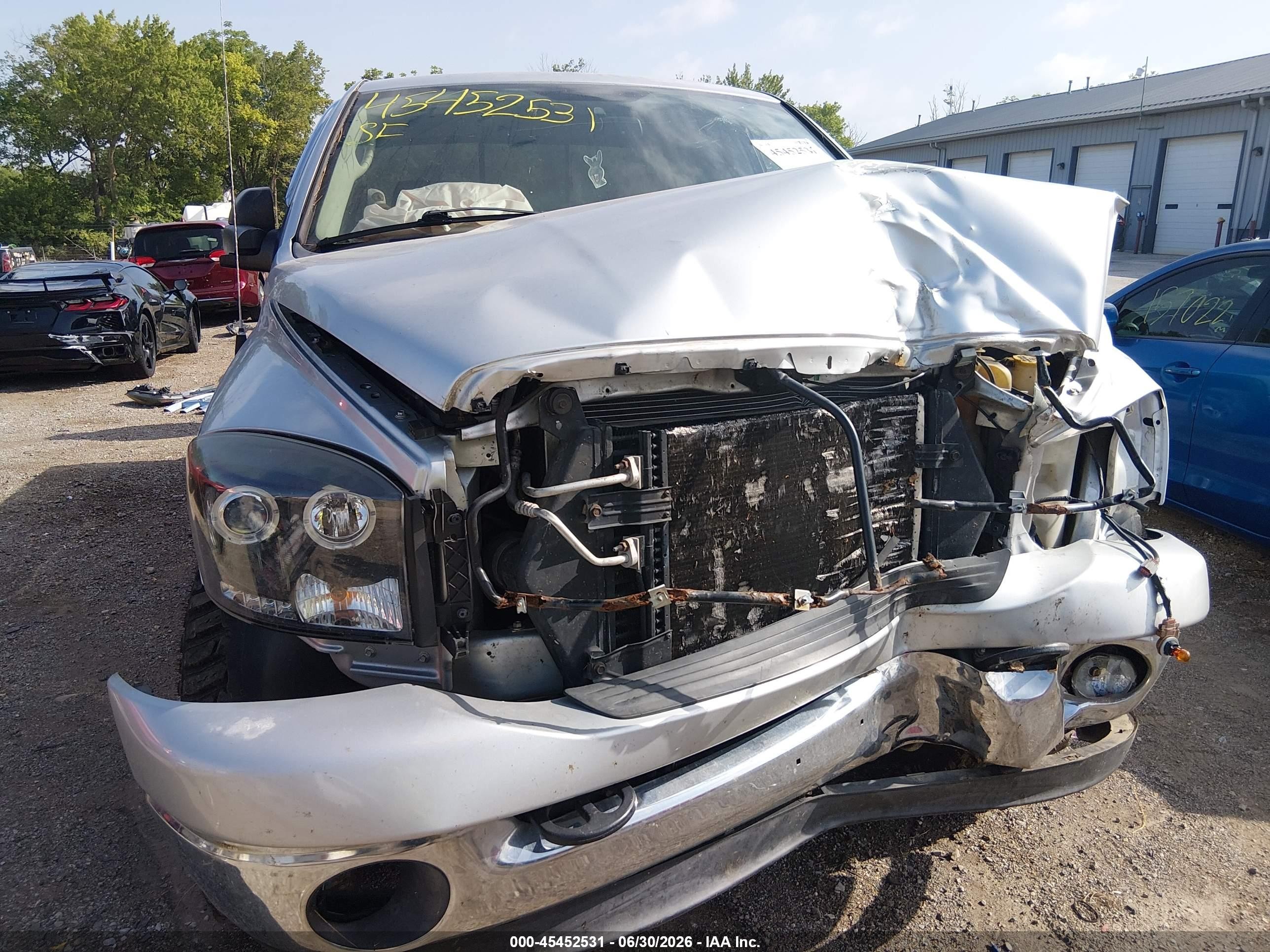 2008 Dodge Ram 2500 Slt/power Wagon Silver vin: 3D7KS28A28G155853