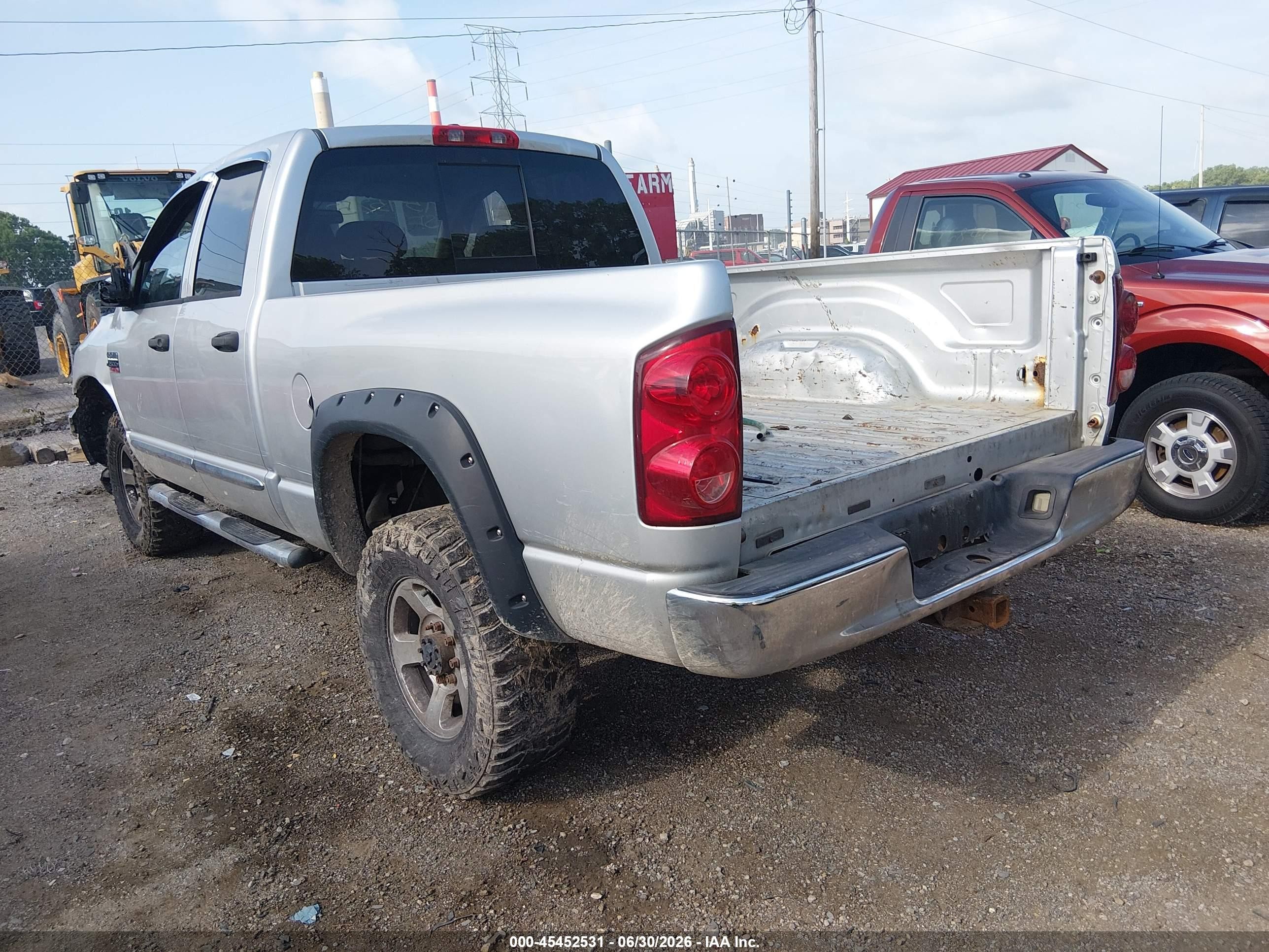 2008 Dodge Ram 2500 Slt/power Wagon Silver vin: 3D7KS28A28G155853