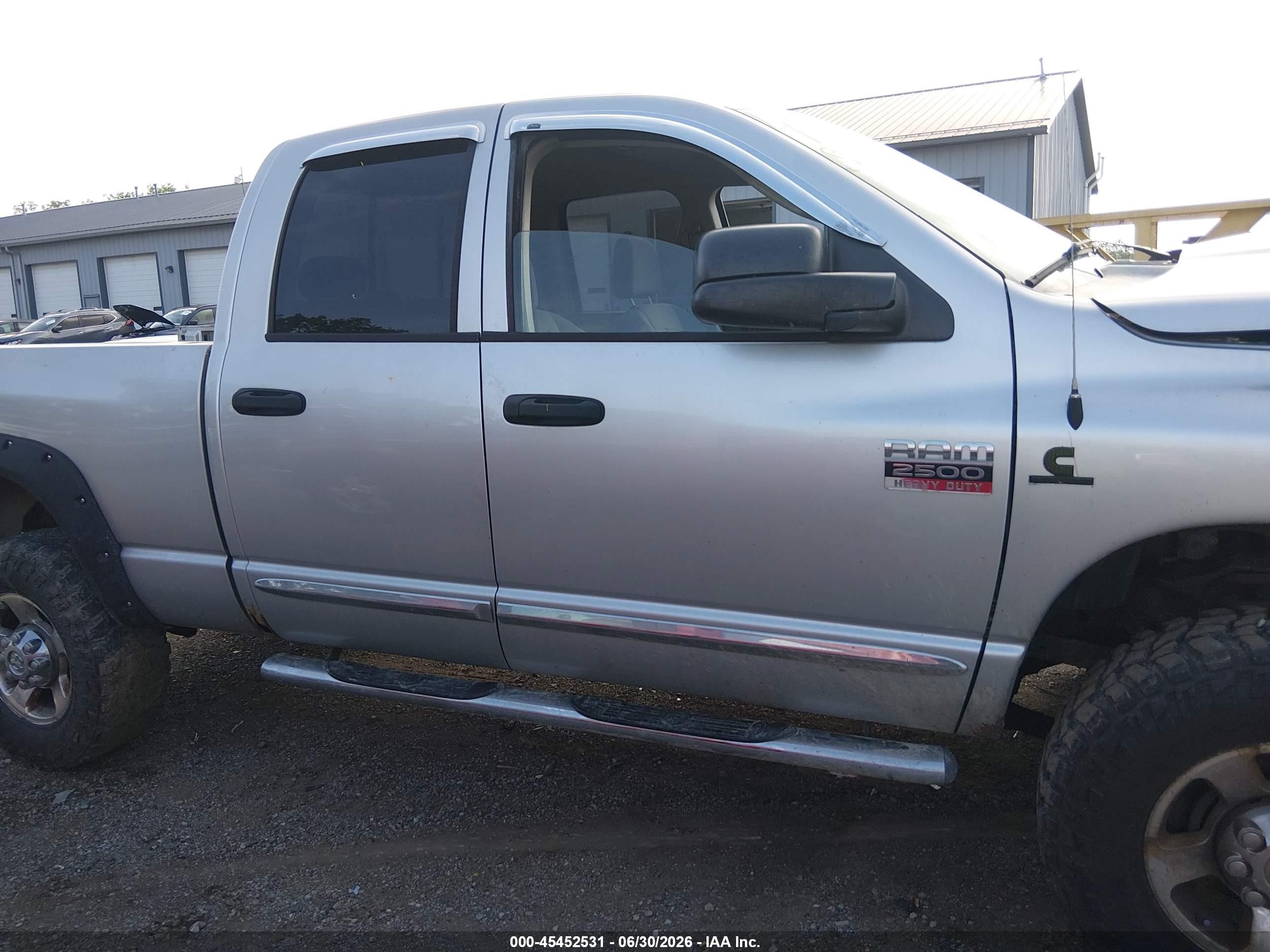 2008 Dodge Ram 2500 Slt/power Wagon Silver vin: 3D7KS28A28G155853
