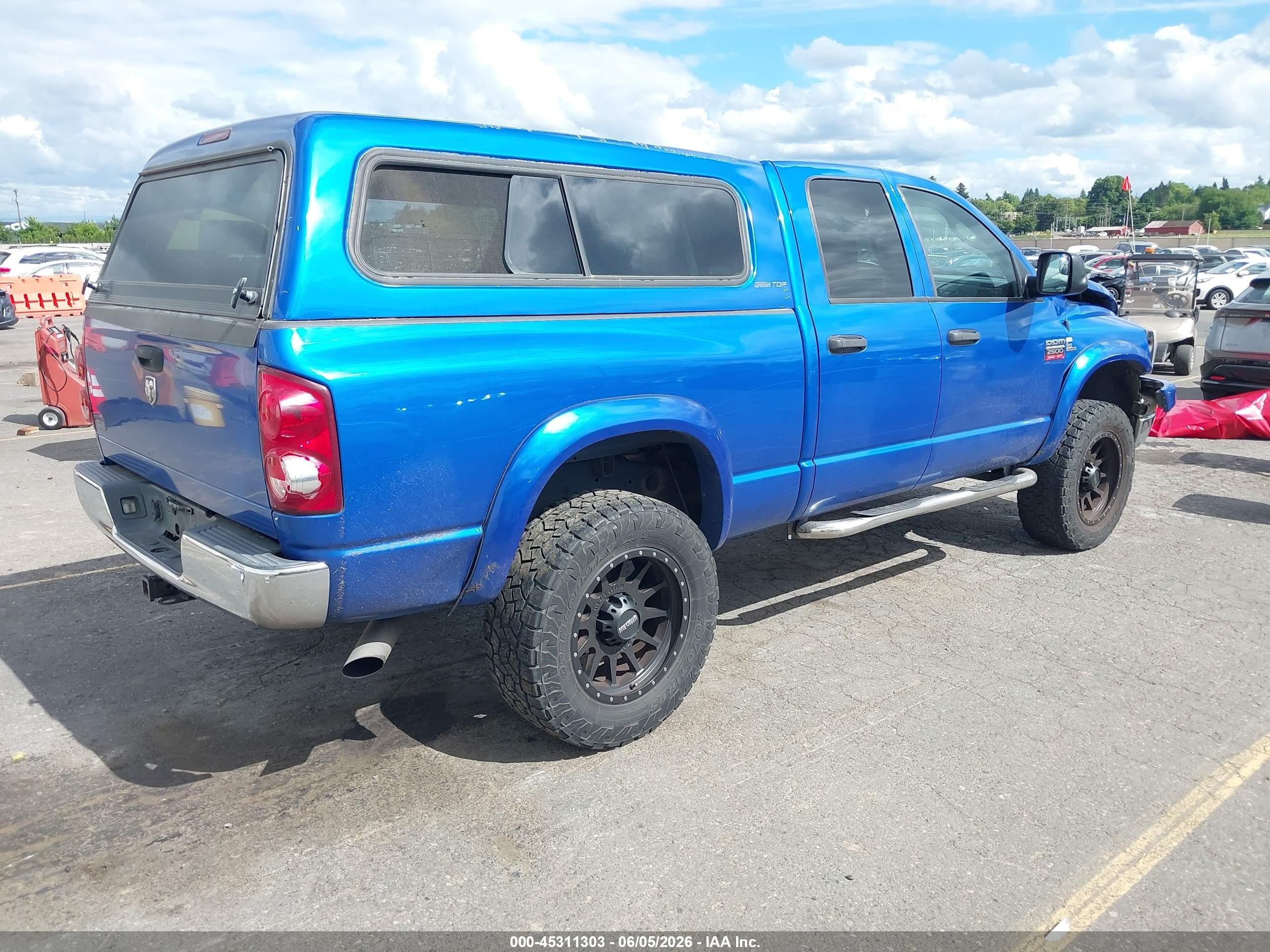 2008 Dodge Ram 2500 Slt/power Wagon Blue vin: 3D7KS28A28G172376