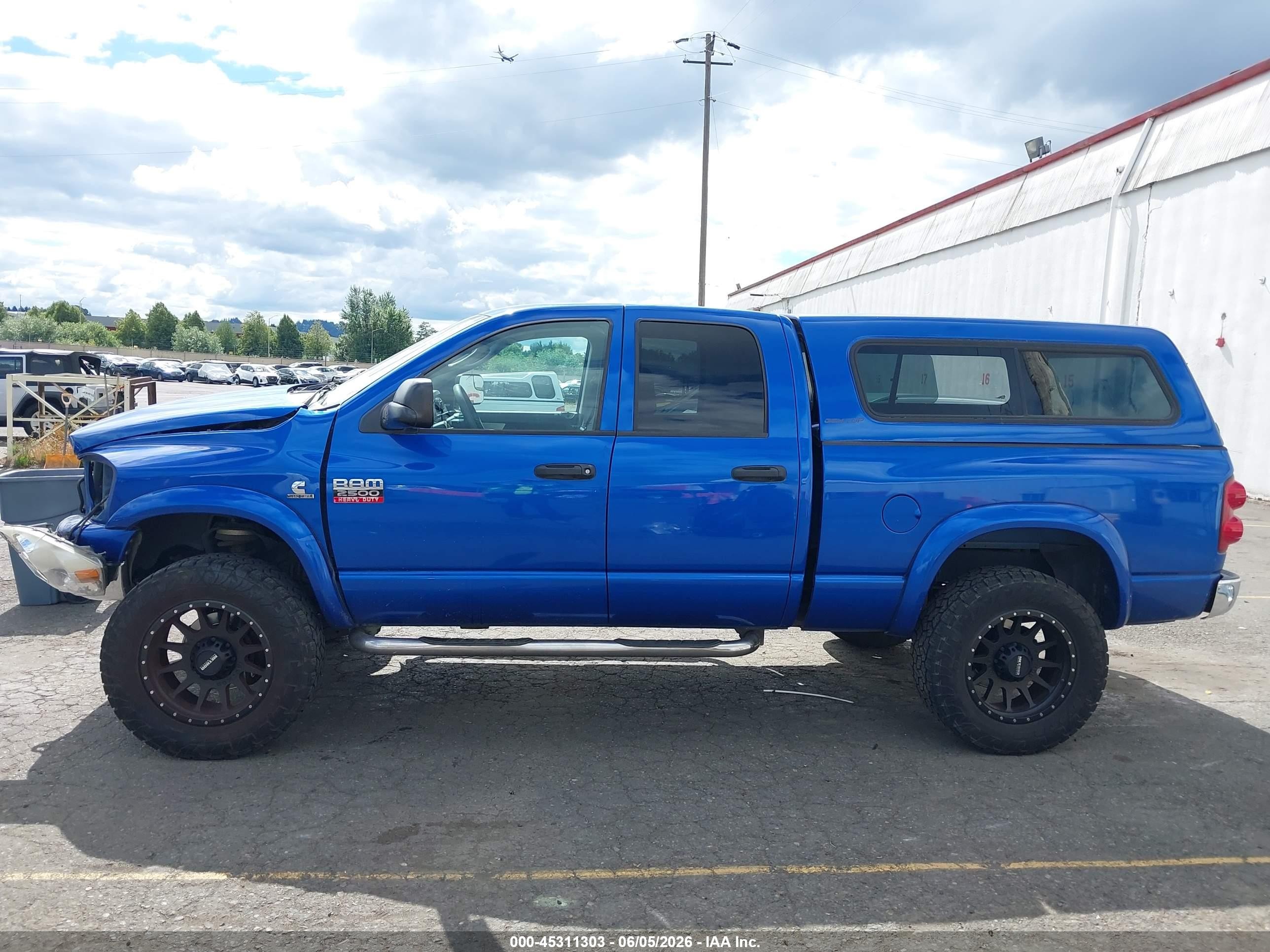 2008 Dodge Ram 2500 Slt/power Wagon Blue vin: 3D7KS28A28G172376