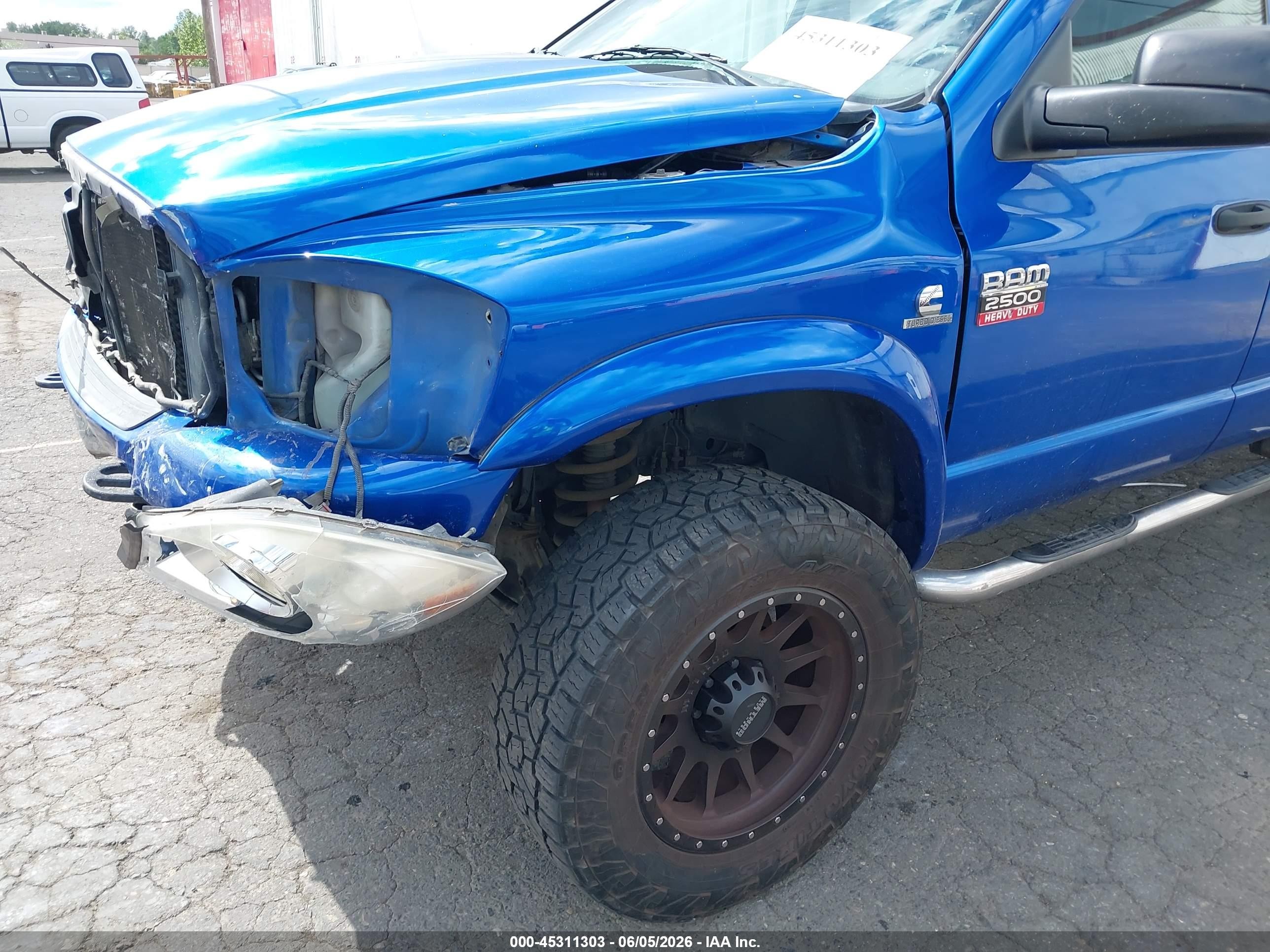 2008 Dodge Ram 2500 Slt/power Wagon Blue vin: 3D7KS28A28G172376