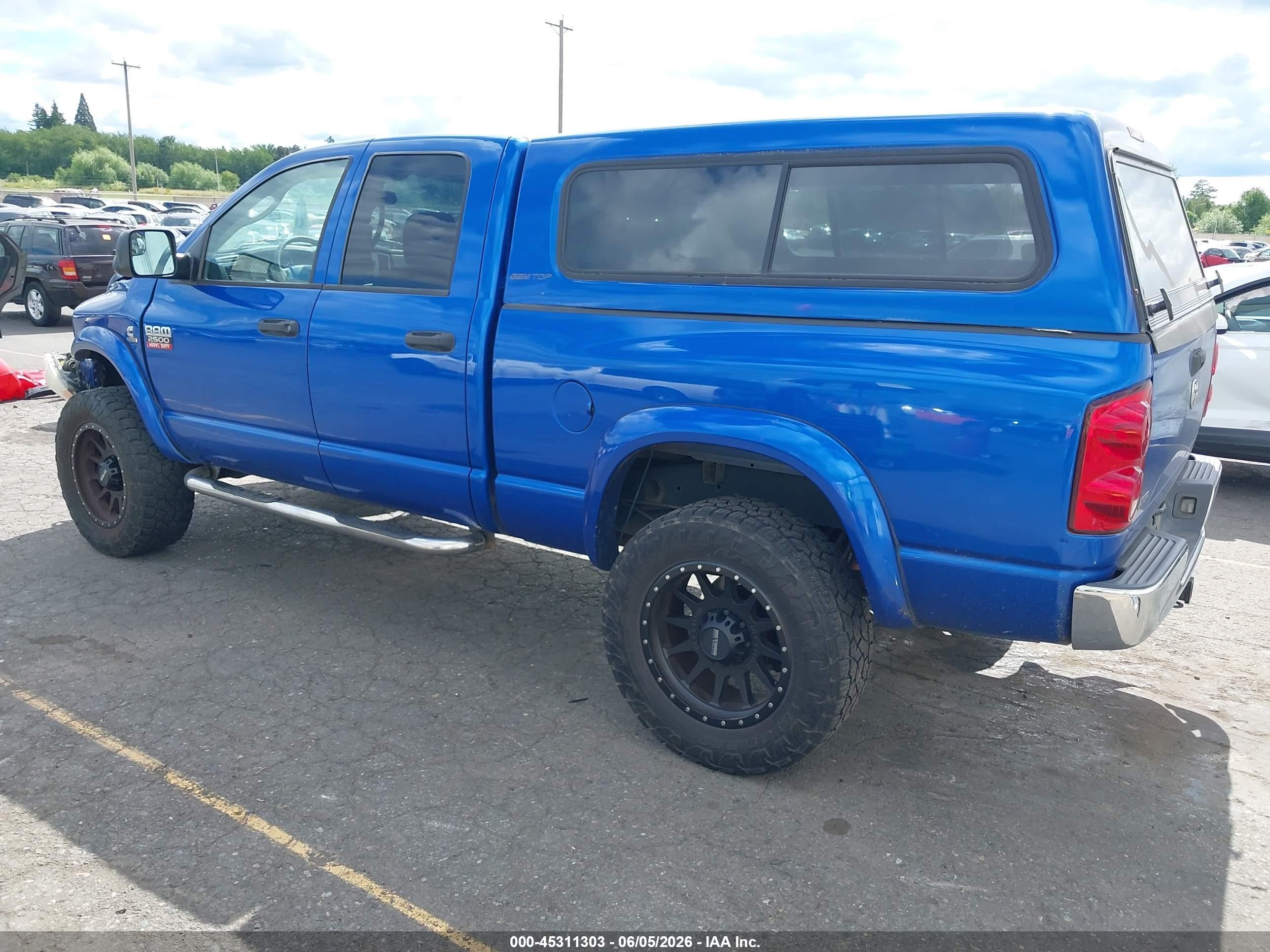 2008 Dodge Ram 2500 Slt/power Wagon Blue vin: 3D7KS28A28G172376