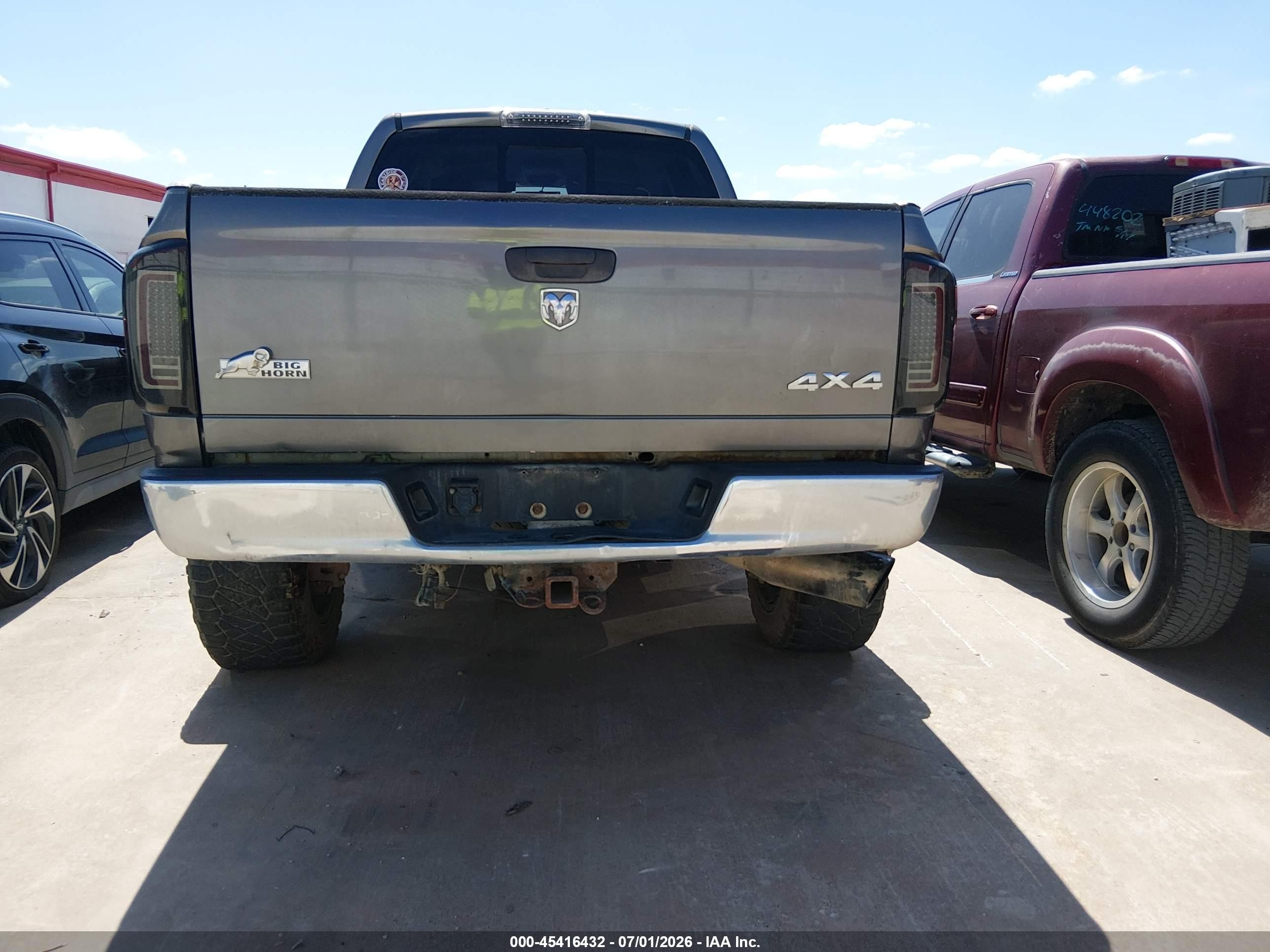 2008 Dodge Ram 2500 Slt/power Wagon Gray vin: 3D7KS28A48G114866