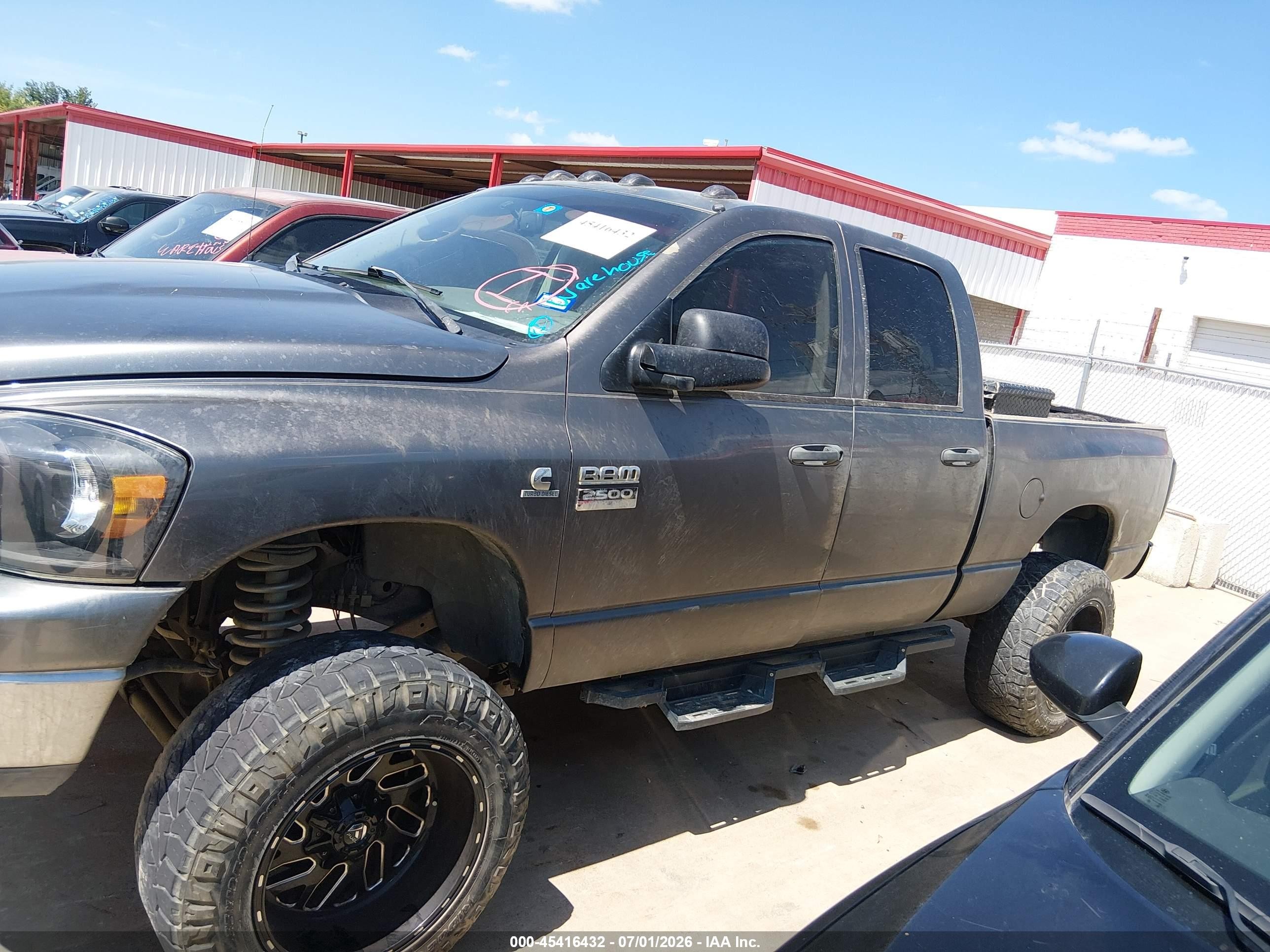 2008 Dodge Ram 2500 Slt/power Wagon Gray vin: 3D7KS28A48G114866