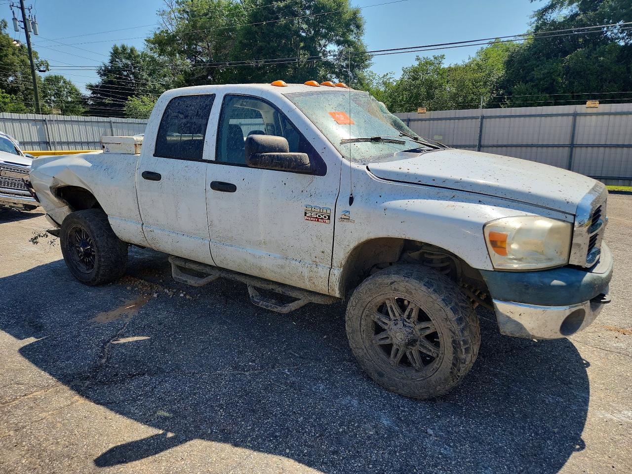 2008 Dodge Ram 2500 St White vin: 3D7KS28A48G218967
