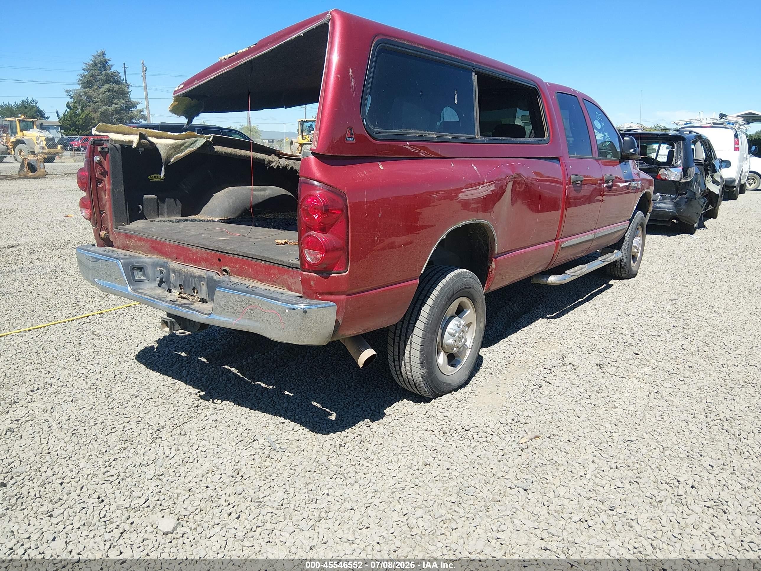 2007 Dodge Ram 2500 Slt/sport Red vin: 3D7KS28A57G843974