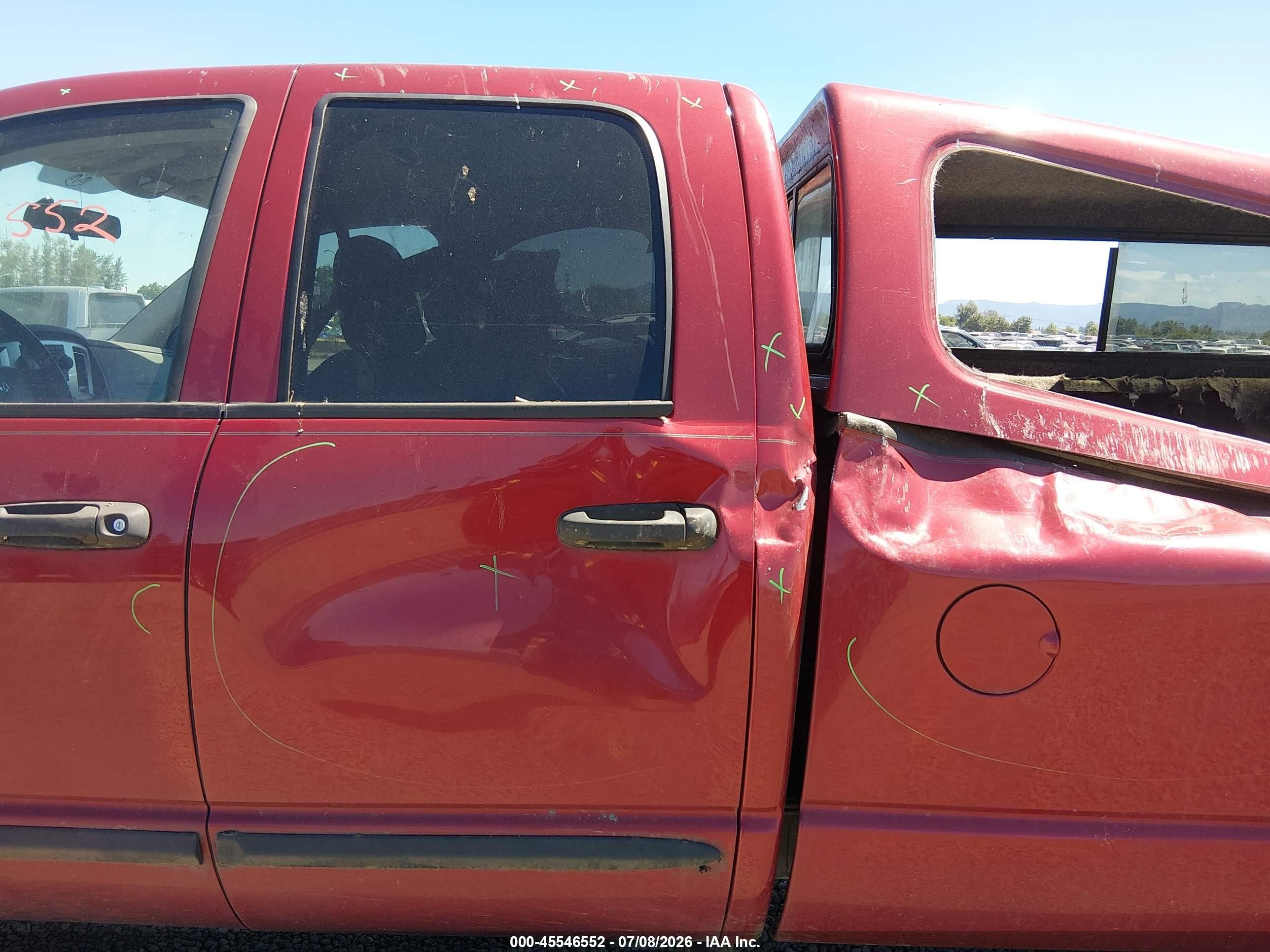 2007 Dodge Ram 2500 Slt/sport Red vin: 3D7KS28A57G843974