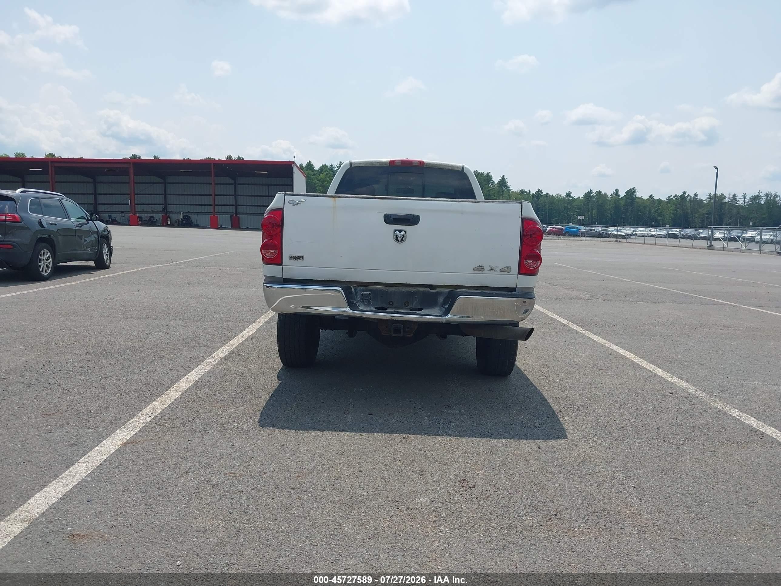 2008 Dodge Ram 2500 Slt White vin: 3D7KS28A58G193495