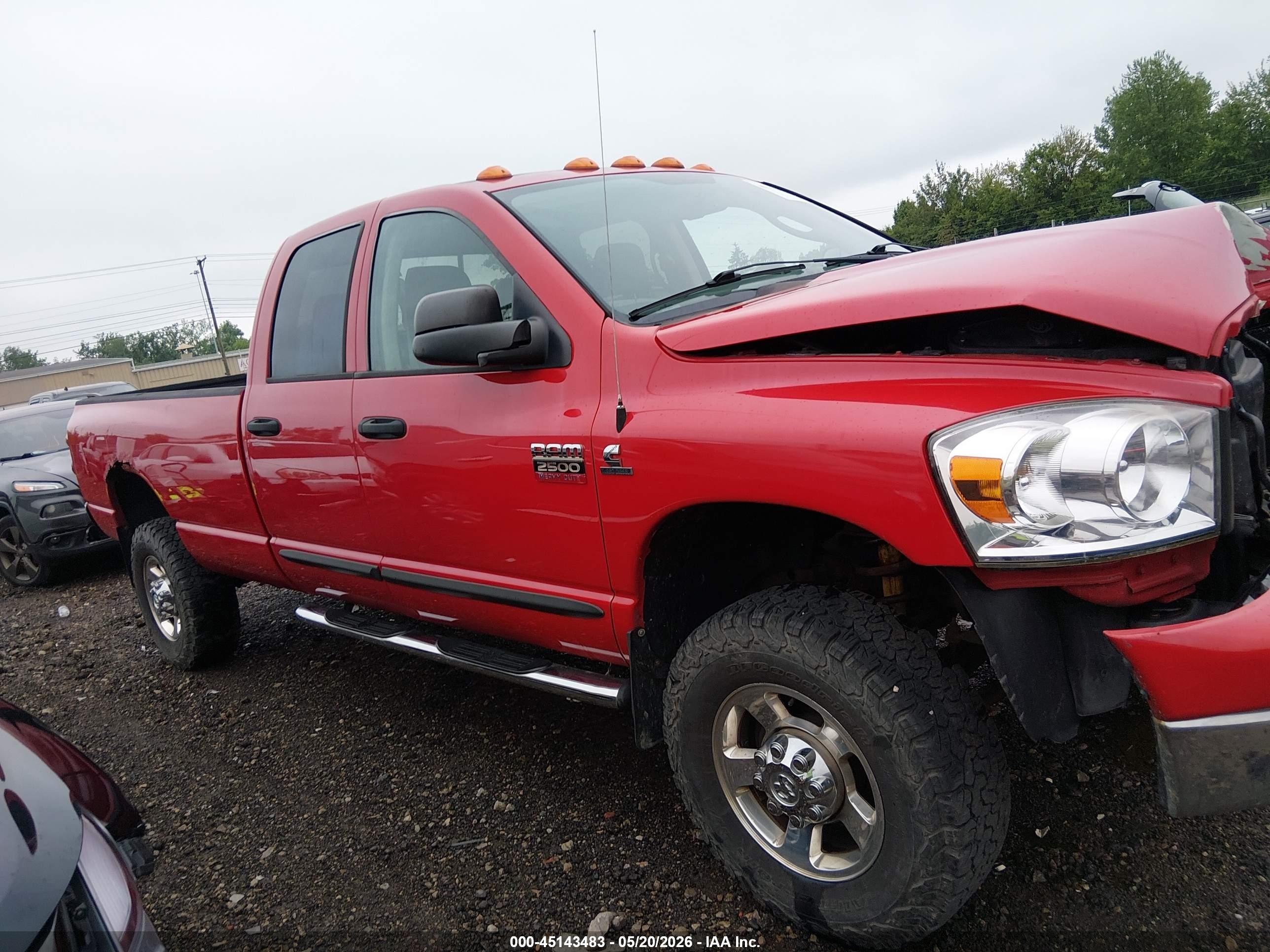 2007 Dodge Ram 2500 Slt/sport Red vin: 3D7KS28A77G845175
