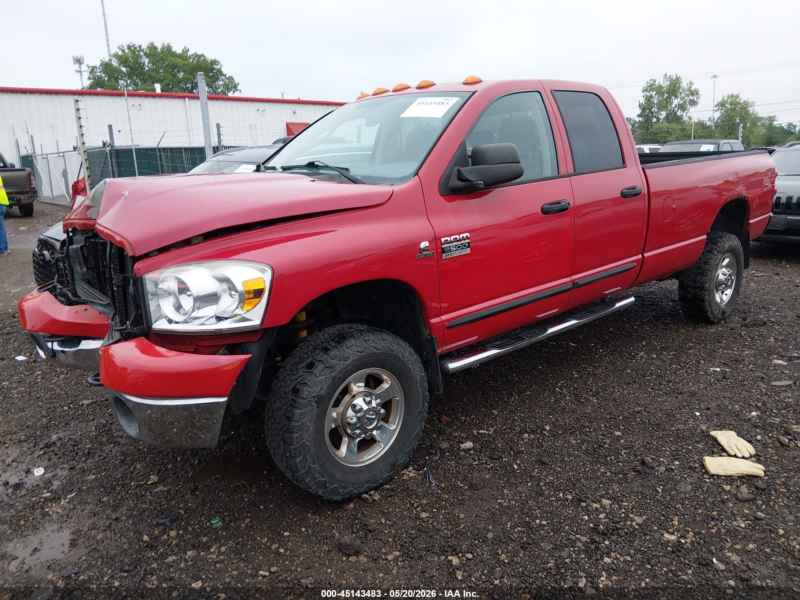 2007 Dodge Ram 2500 Slt/sport Red vin: 3D7KS28A77G845175