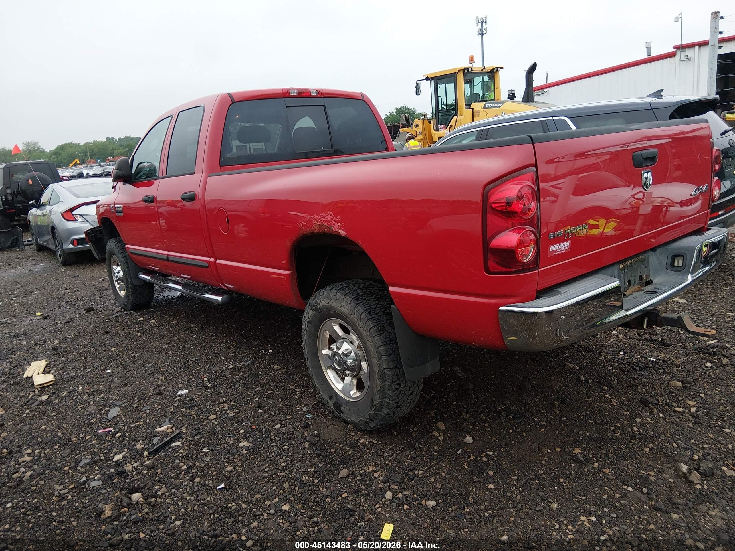 2007 Dodge Ram 2500 Slt/sport Red vin: 3D7KS28A77G845175