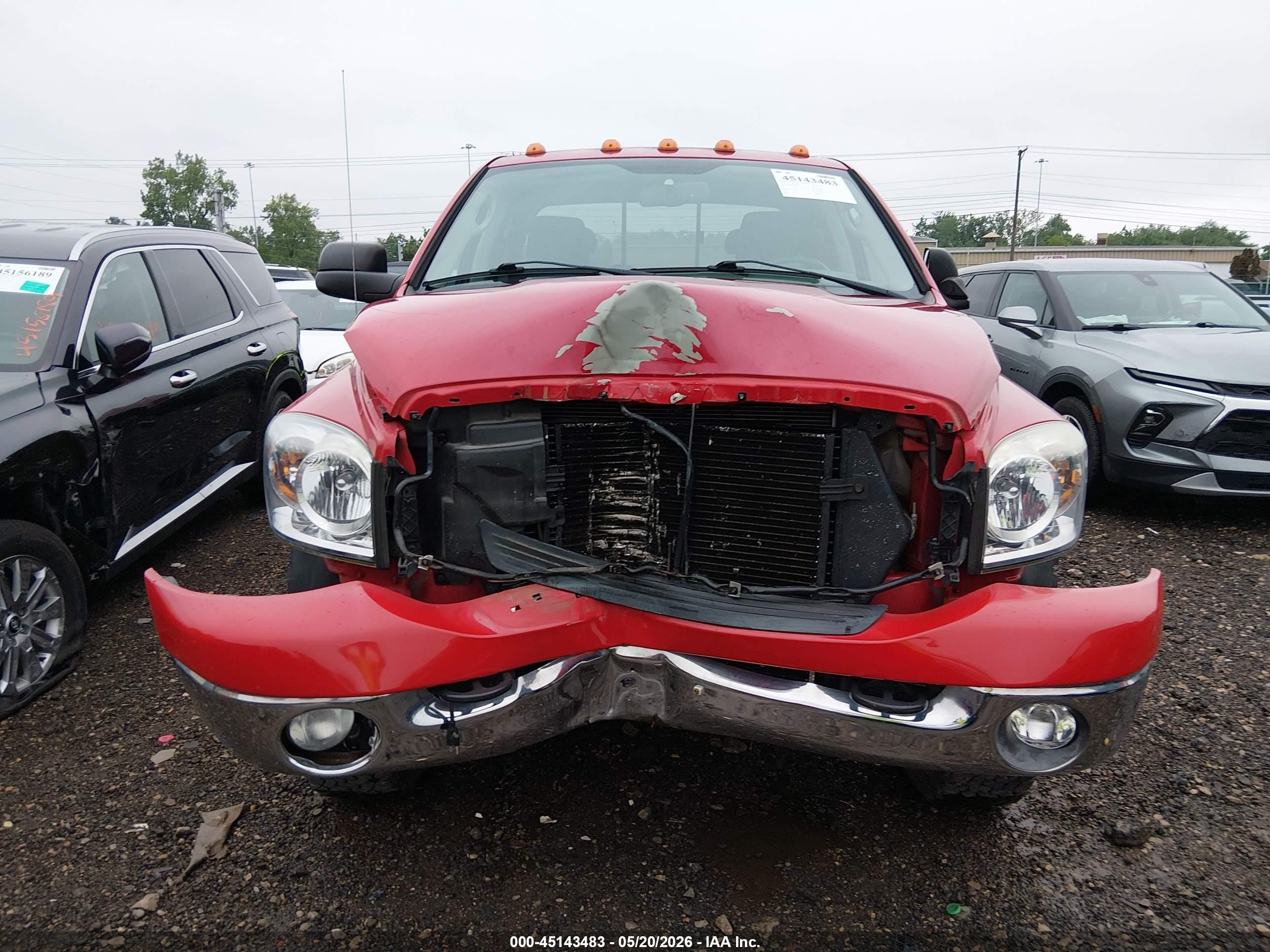 2007 Dodge Ram 2500 Slt/sport Red vin: 3D7KS28A77G845175