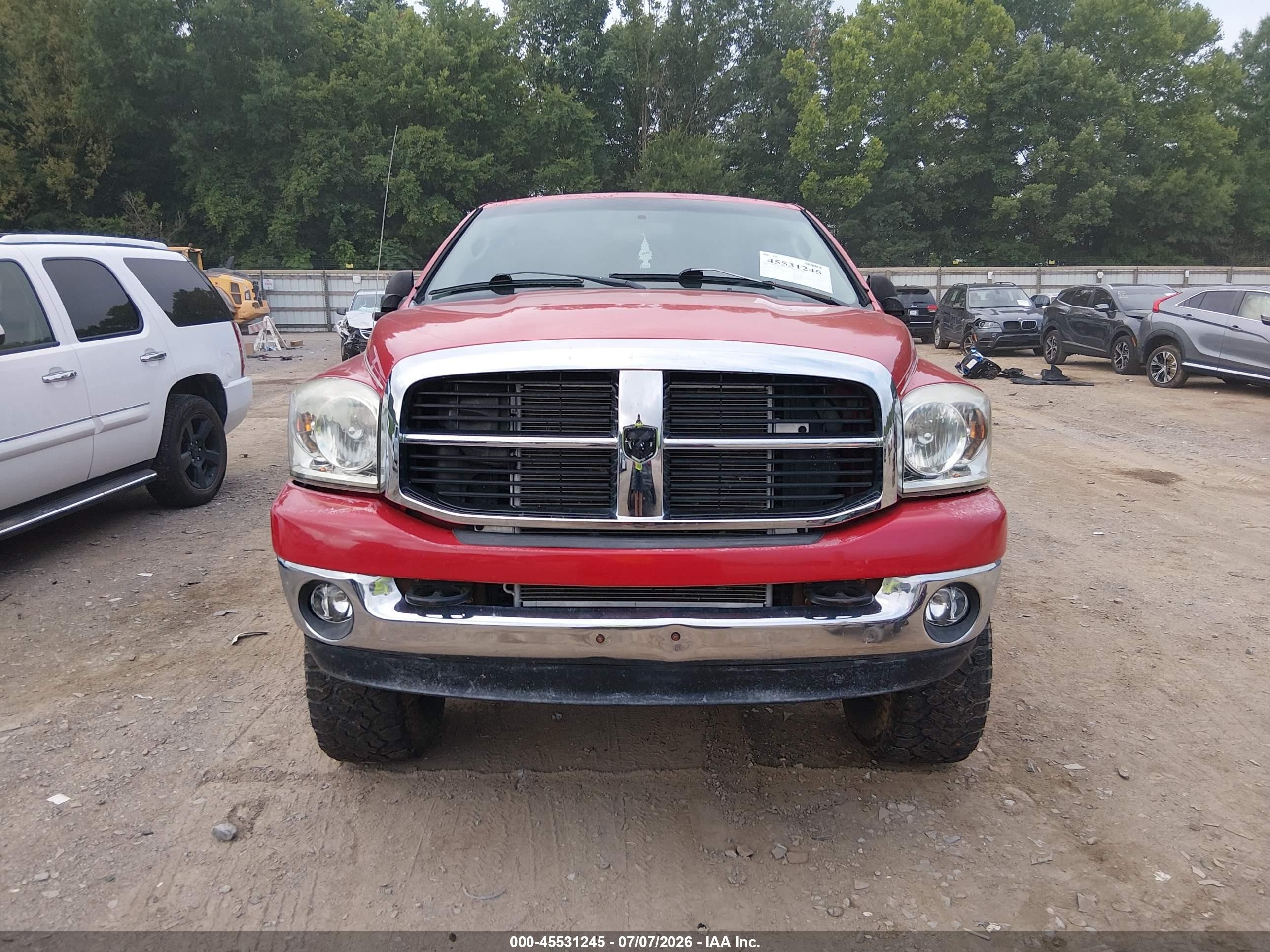 2008 Dodge Ram 2500 Slt Red vin: 3D7KS28A78G149126