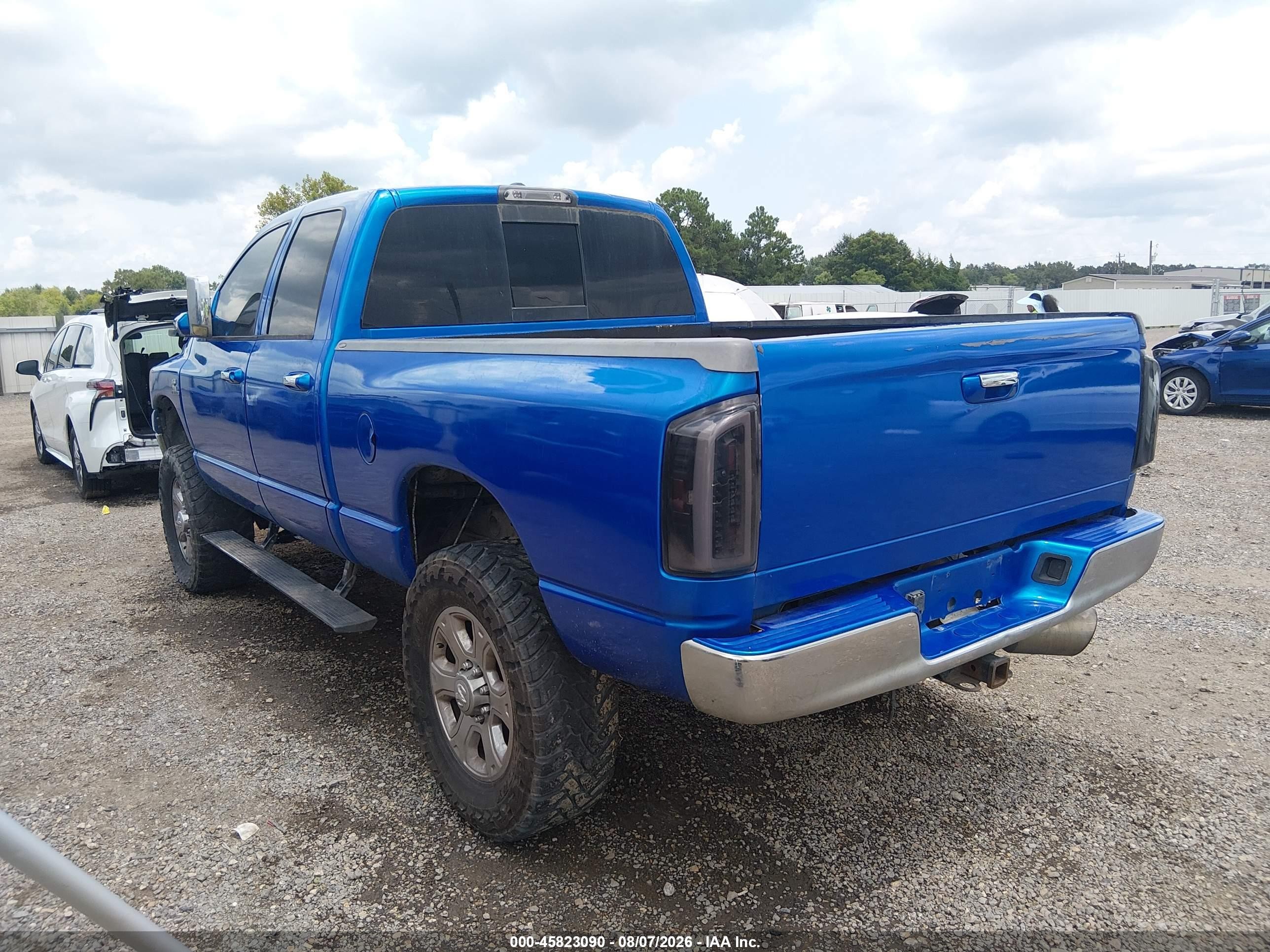 2008 Dodge Ram 2500 Slt/power Wagon Blue vin: 3D7KS28A88G135736