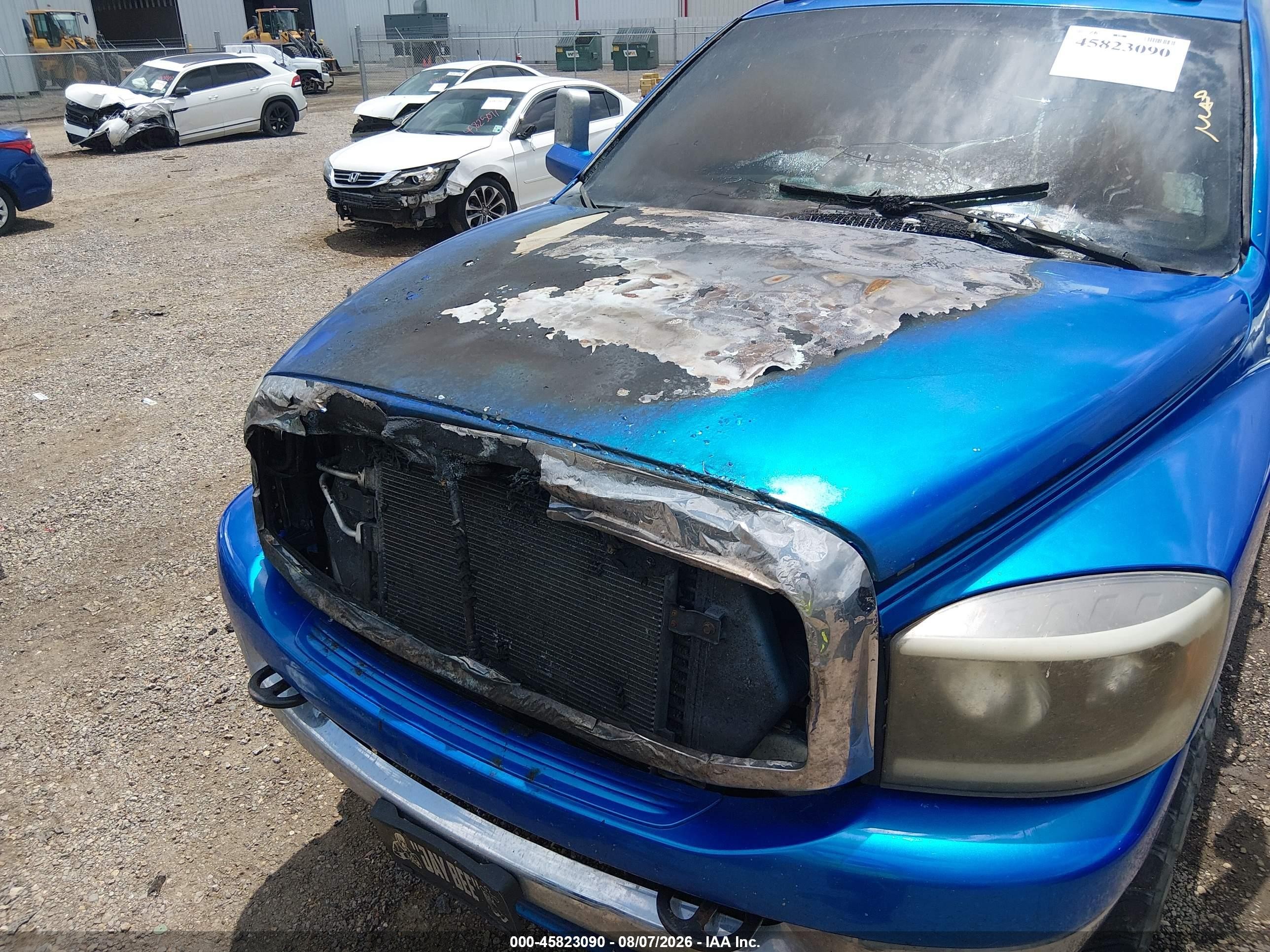 2008 Dodge Ram 2500 Slt/power Wagon Blue vin: 3D7KS28A88G135736