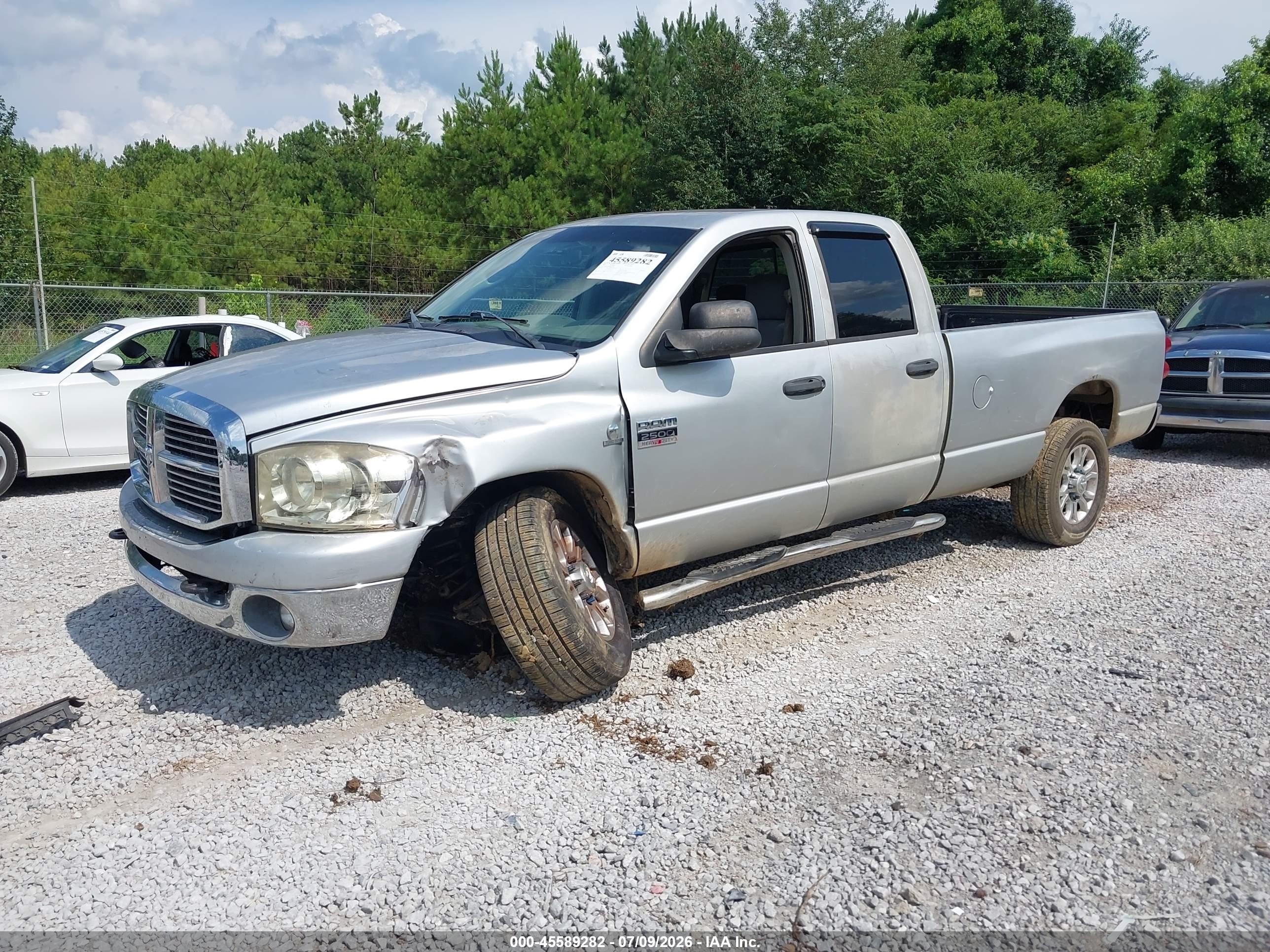 2008 Dodge Ram 2500 Slt Silver vin: 3D7KS28A88G137731