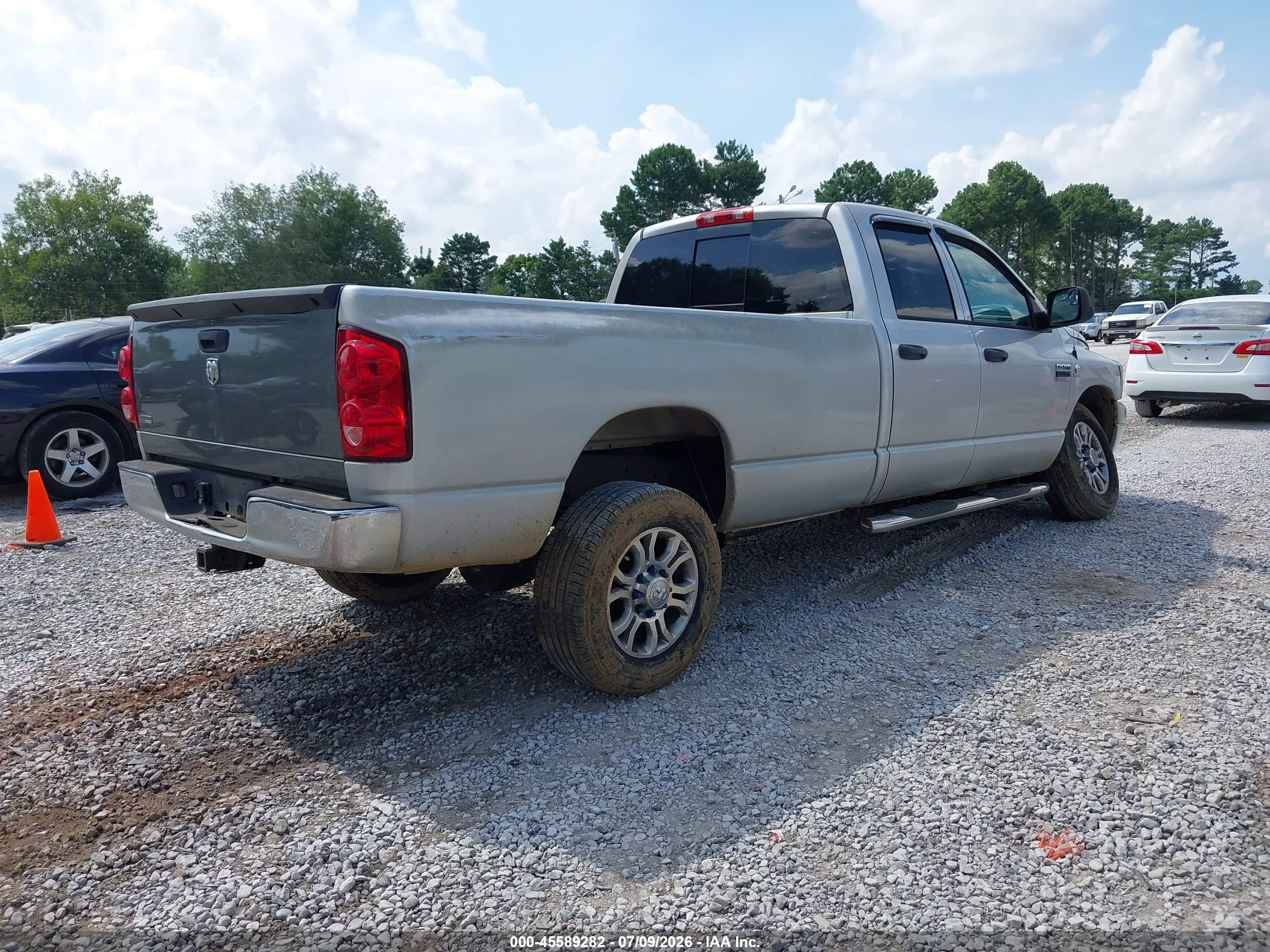 2008 Dodge Ram 2500 Slt Silver vin: 3D7KS28A88G137731