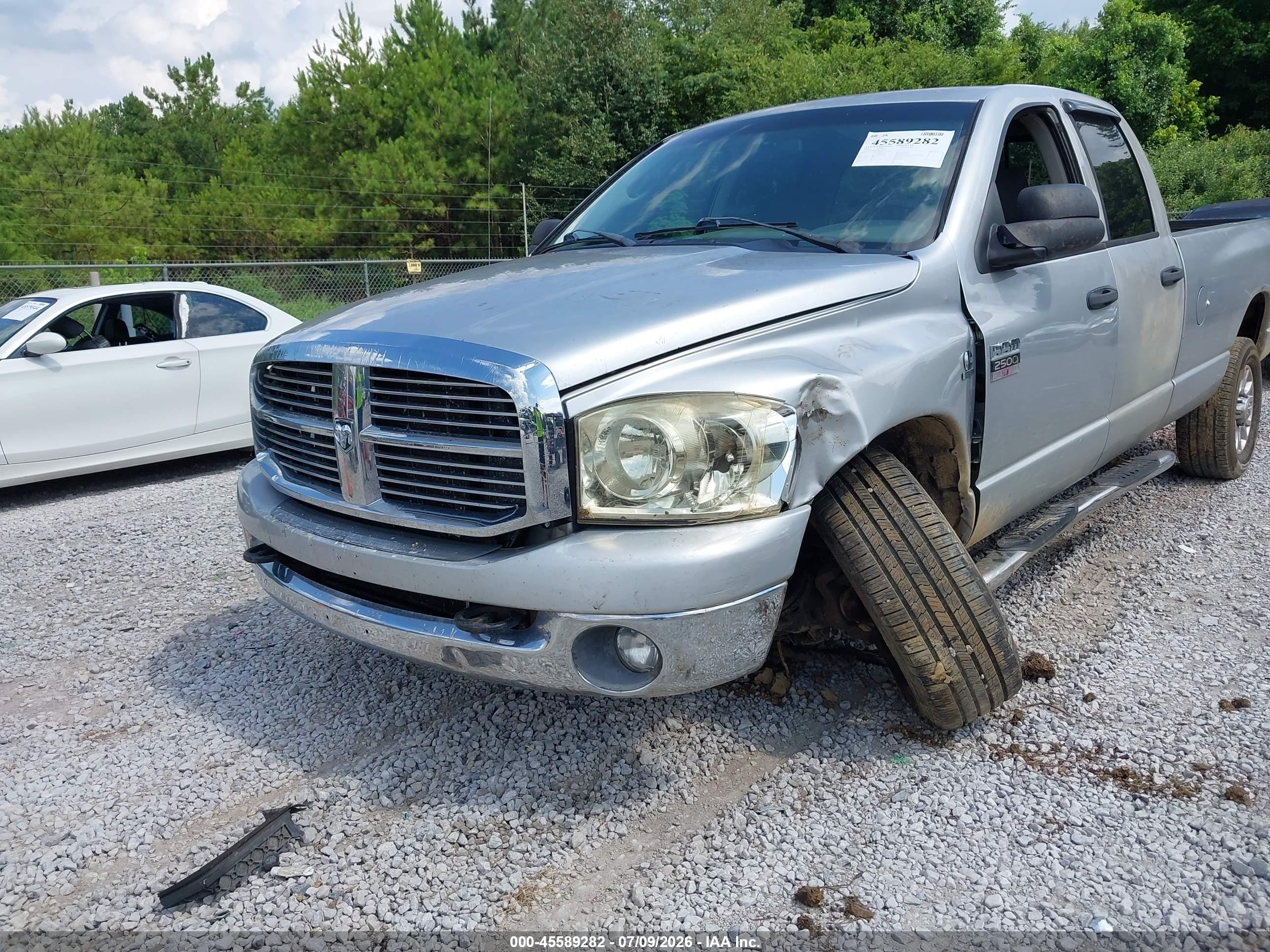 2008 Dodge Ram 2500 Slt Silver vin: 3D7KS28A88G137731