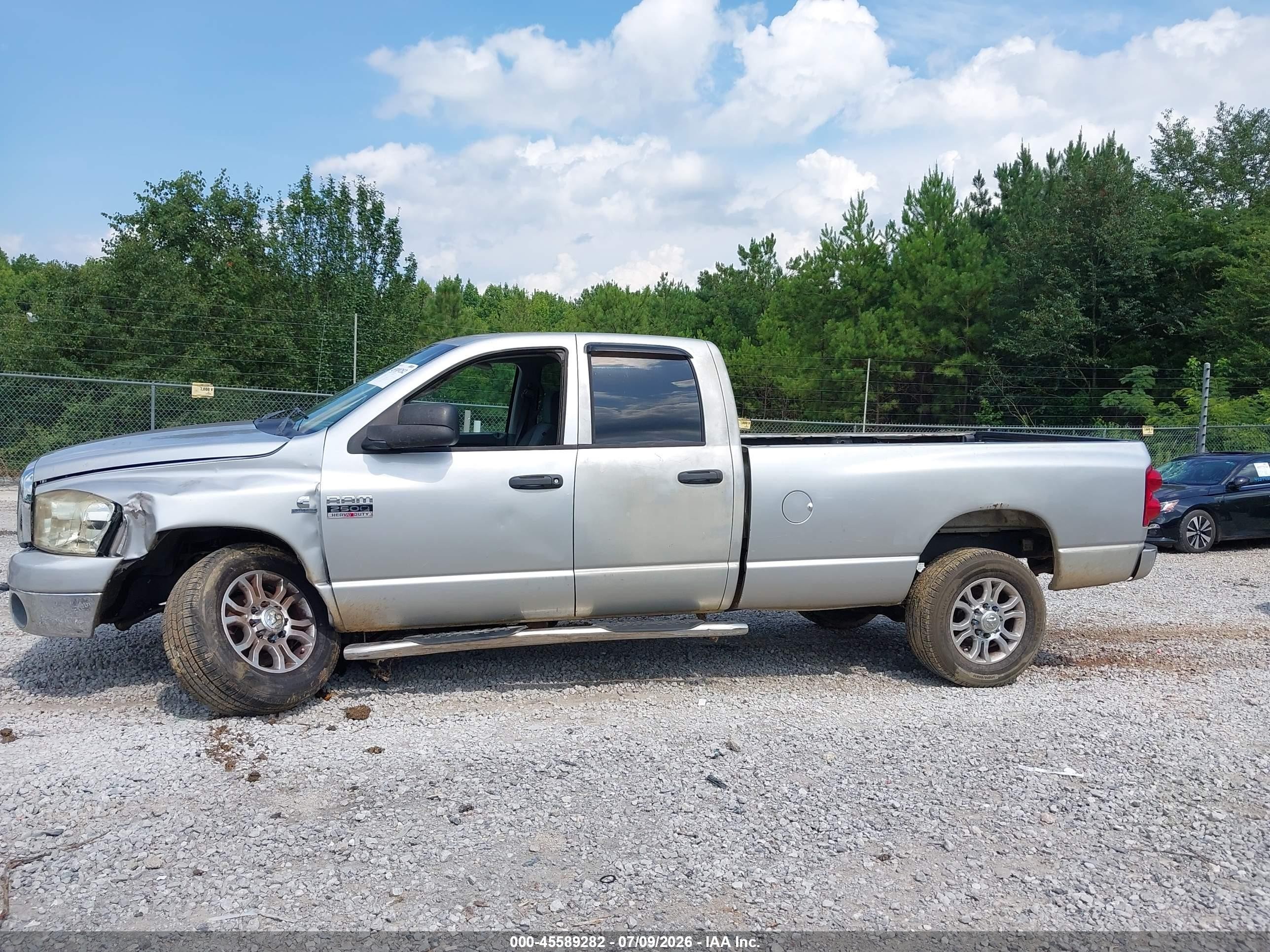 2008 Dodge Ram 2500 Slt Silver vin: 3D7KS28A88G137731