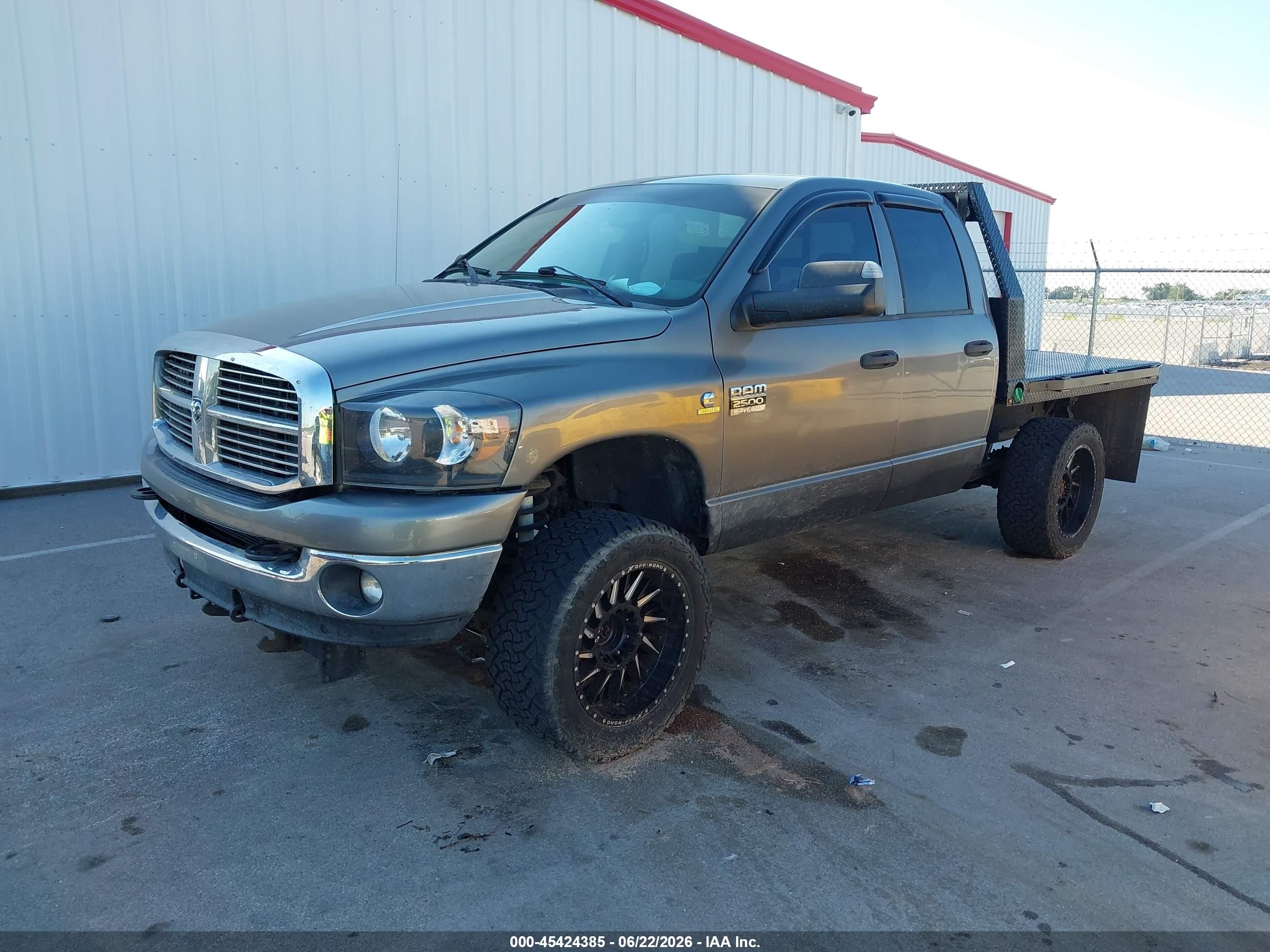 2008 Dodge Ram 2500 Slt/power Wagon Gray vin: 3D7KS28AX8G204006