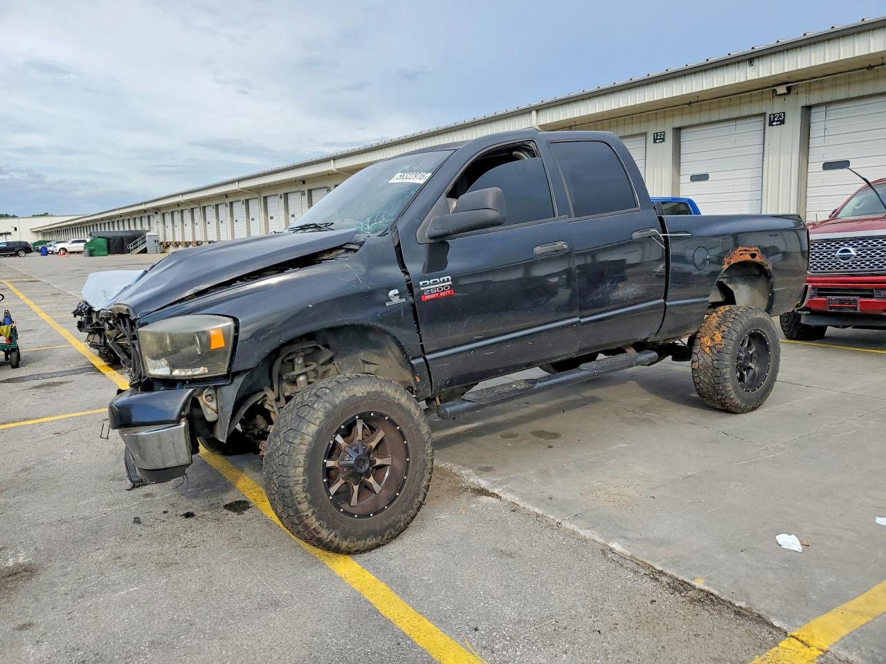 2008 Dodge 2500 Ram Black vin: 3D7KS28AX8G248393