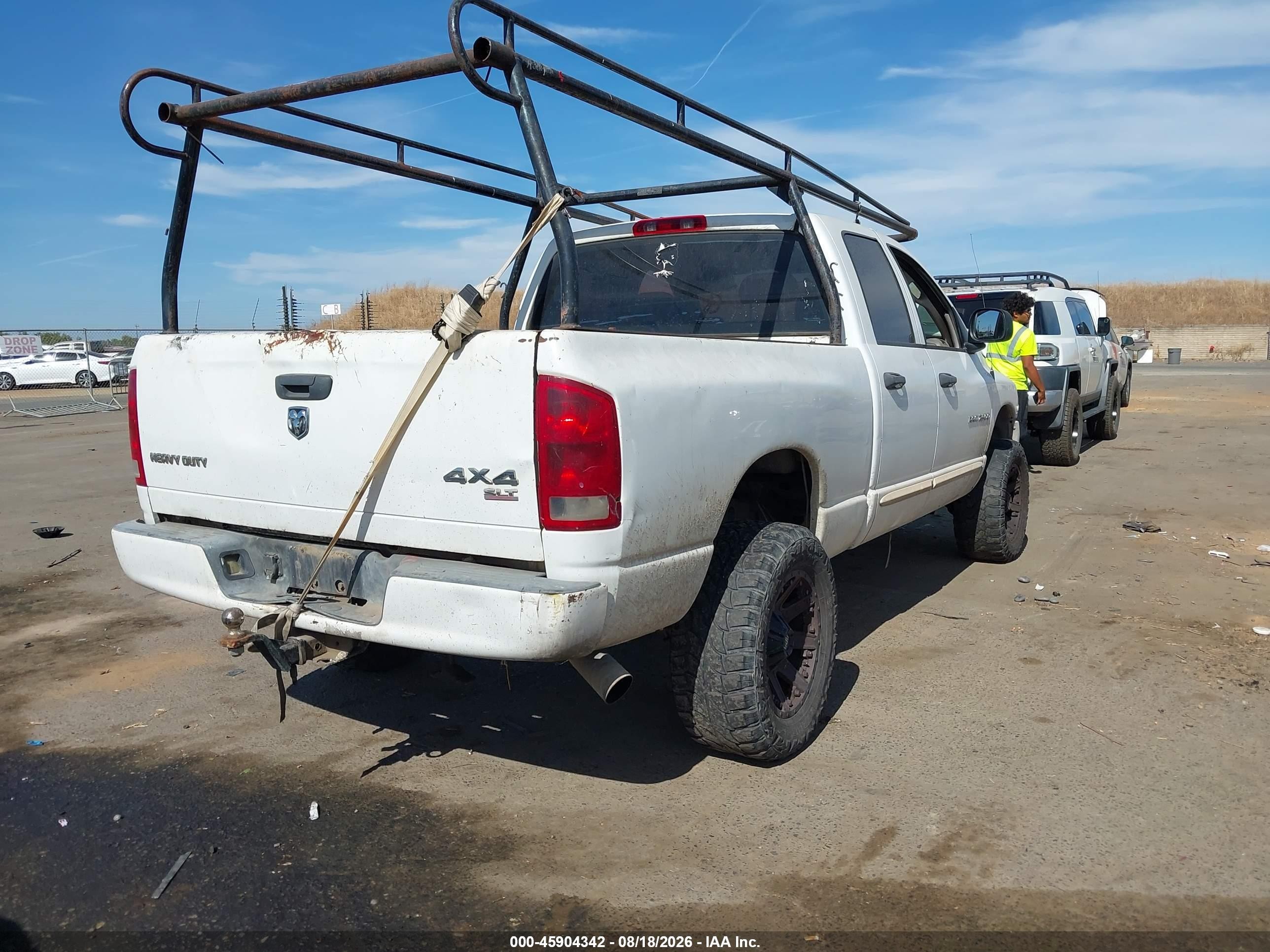 2005 Dodge Ram 2500 Slt/laramie White vin: 3D7KS28C05G763321