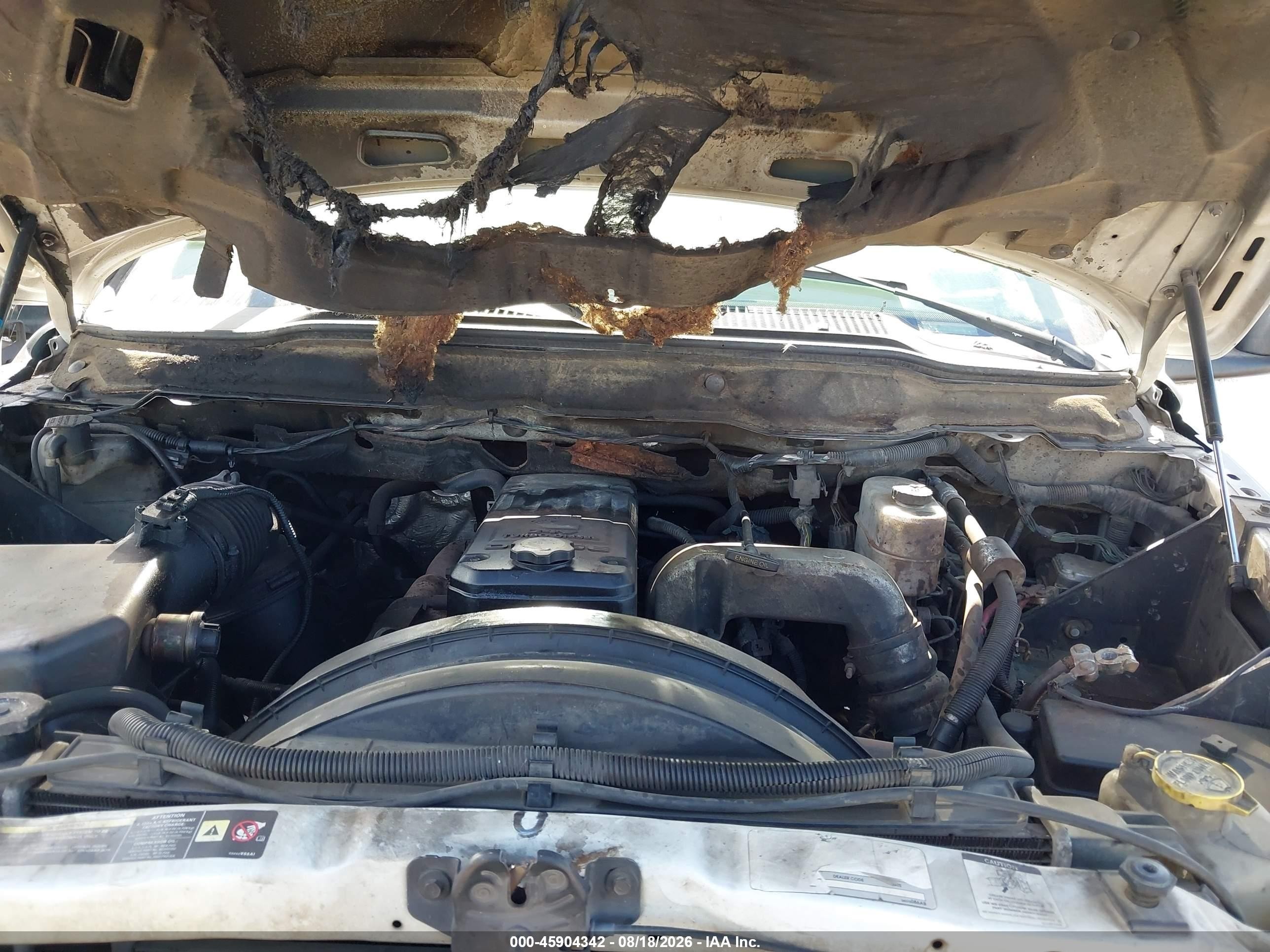 2005 Dodge Ram 2500 Slt/laramie White vin: 3D7KS28C05G763321