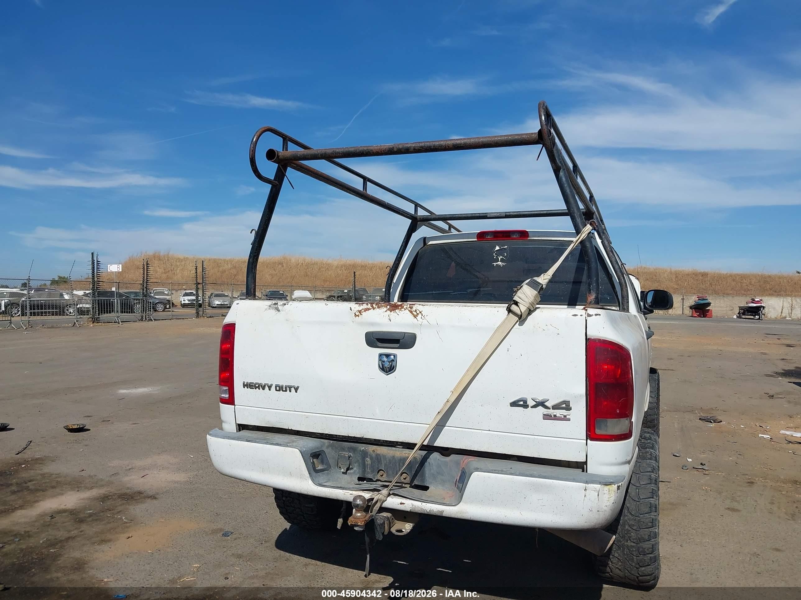 2005 Dodge Ram 2500 Slt/laramie White vin: 3D7KS28C05G763321
