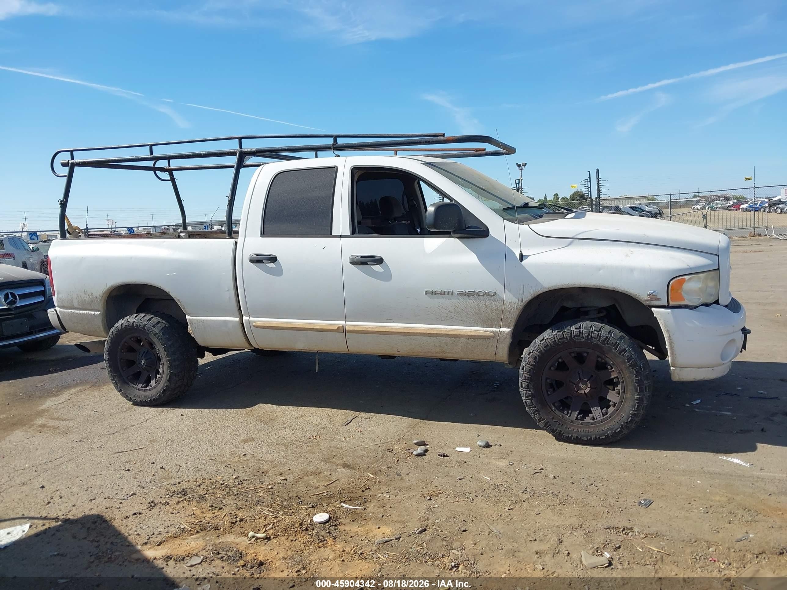 2005 Dodge Ram 2500 Slt/laramie White vin: 3D7KS28C05G763321