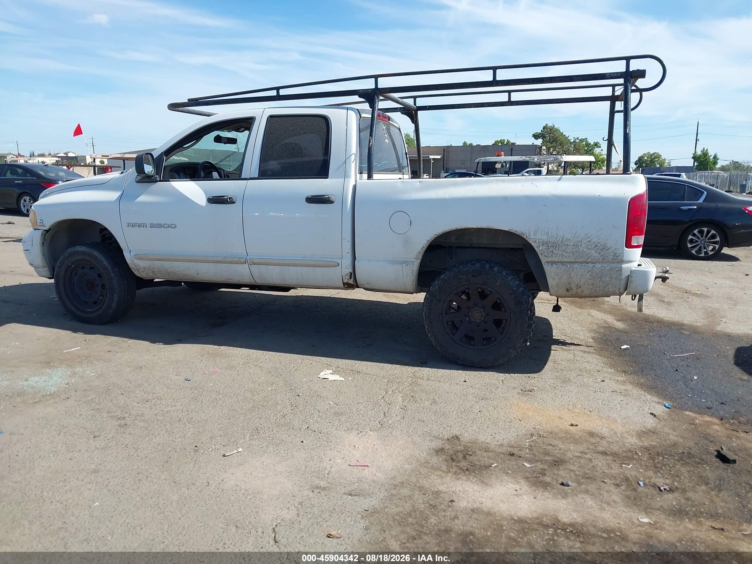 2005 Dodge Ram 2500 Slt/laramie White vin: 3D7KS28C05G763321