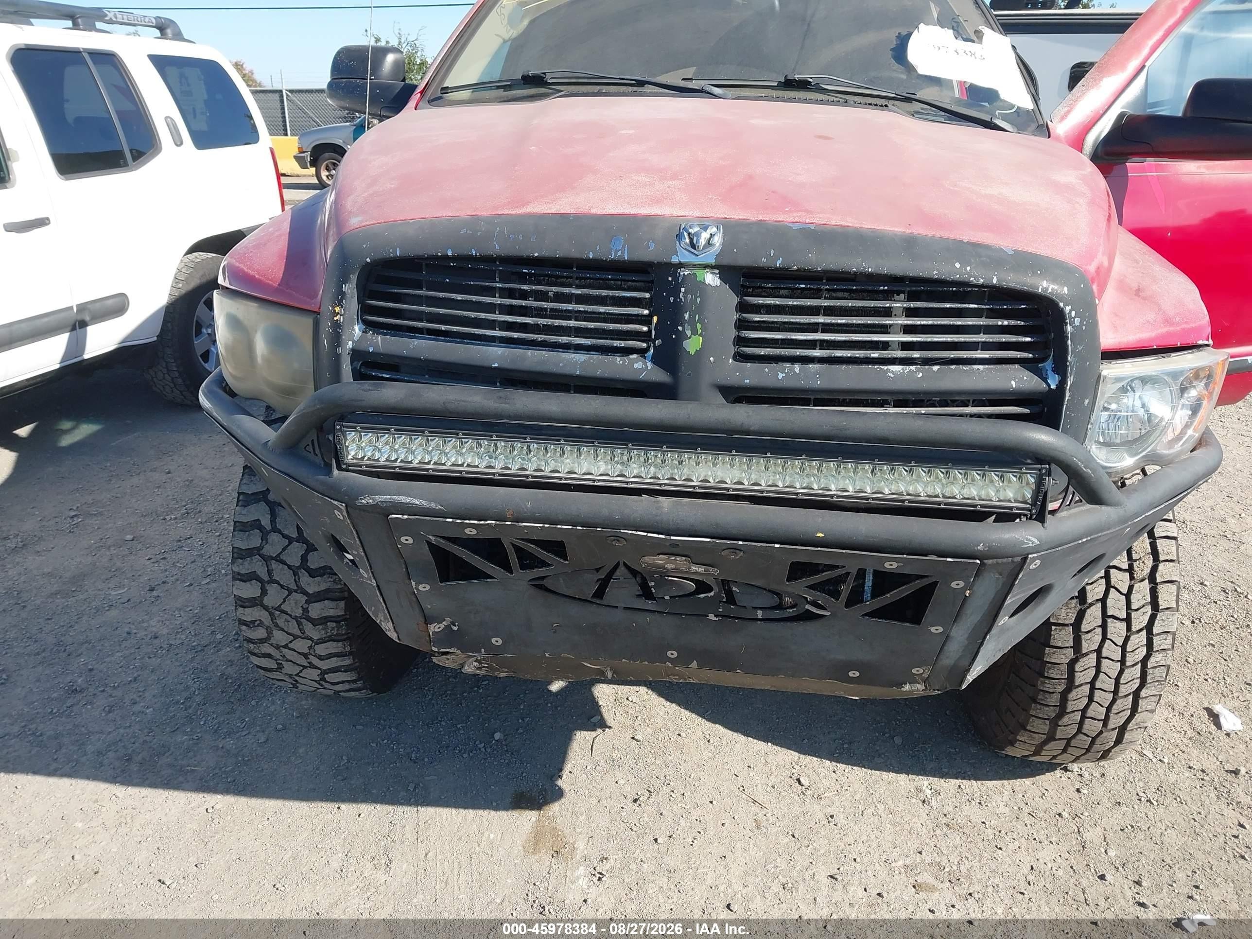 2005 Dodge Ram 2500 Slt/laramie Красный vin: 3D7KS28C05G764159