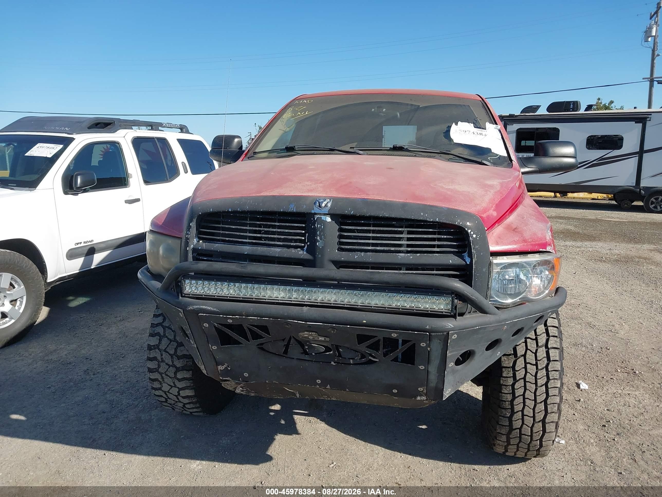 2005 Dodge Ram 2500 Slt/laramie Красный vin: 3D7KS28C05G764159